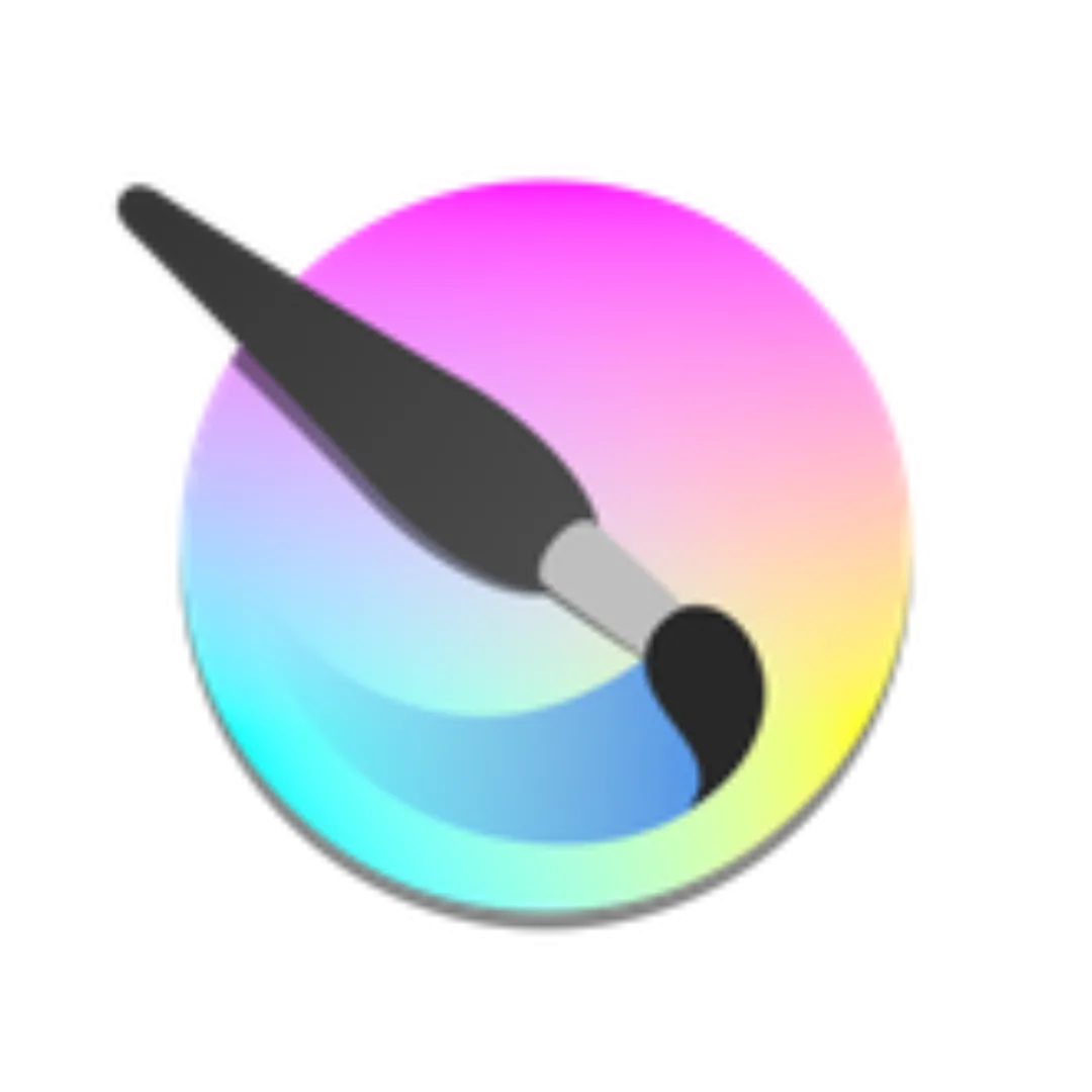 Logo Krita với biểu tượng cọ vẽ trên bảng màu, đại diện cho phần mềm chỉnh sửa hình ảnh mã nguồn mở.
