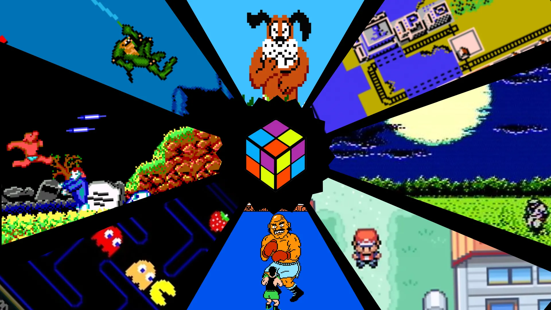 Logo LaunchBox với hình nền nhiều tựa game giả lập, gợi nhớ trải nghiệm game retro trên SNES
