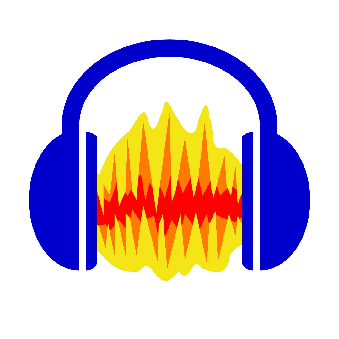 Logo phần mềm Audacity, ứng dụng thu âm và chỉnh sửa âm thanh miễn phí