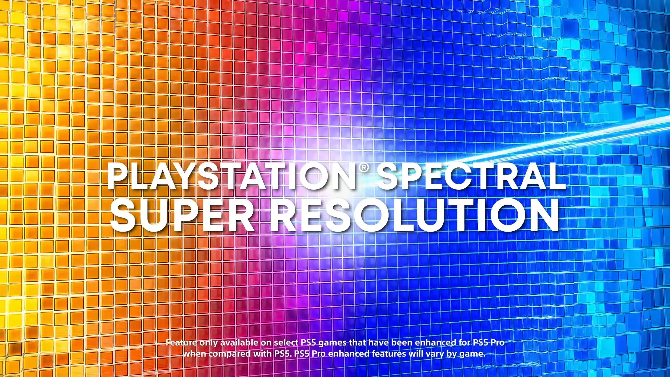 Logo PlayStation Spectral Super Resolution (PSSR), công nghệ nâng cấp hình ảnh độc quyền trên PS5 Pro