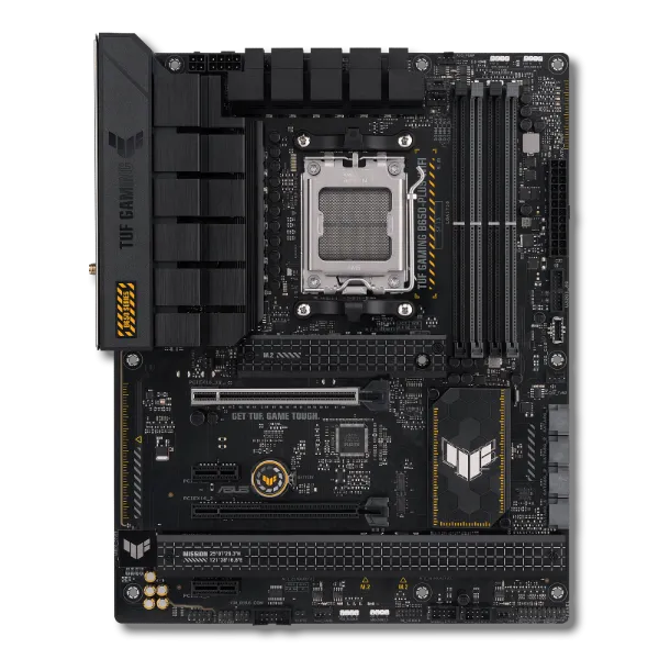 Mainboard Asus TUF Gaming B650-Plus WiFi, một lựa chọn phổ biến cho người dùng muốn VRM ổn định ở phân khúc tầm trung.