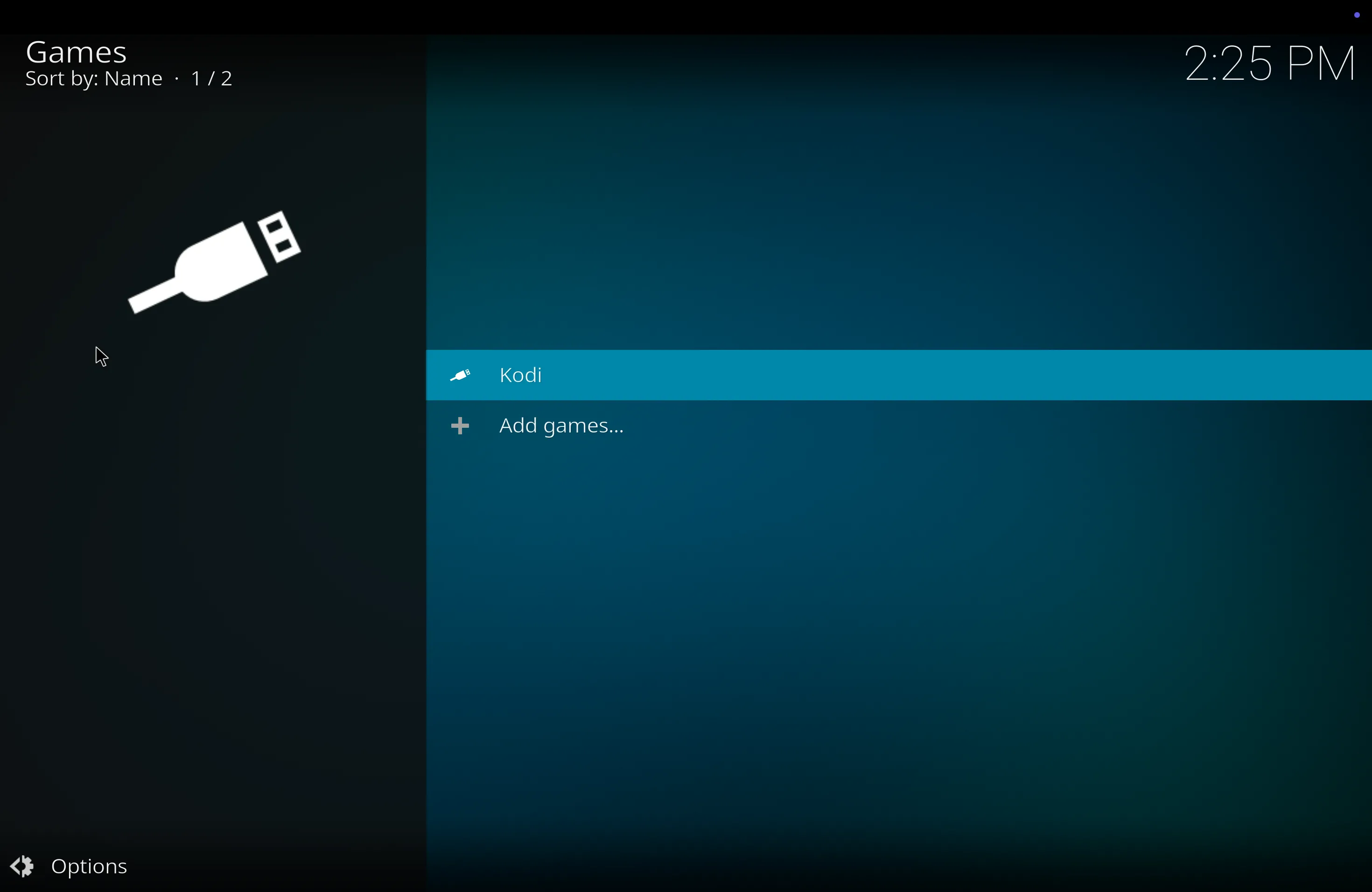Màn hình chơi game điện tử cổ điển thông qua tính năng RetroPlayer trên Kodi