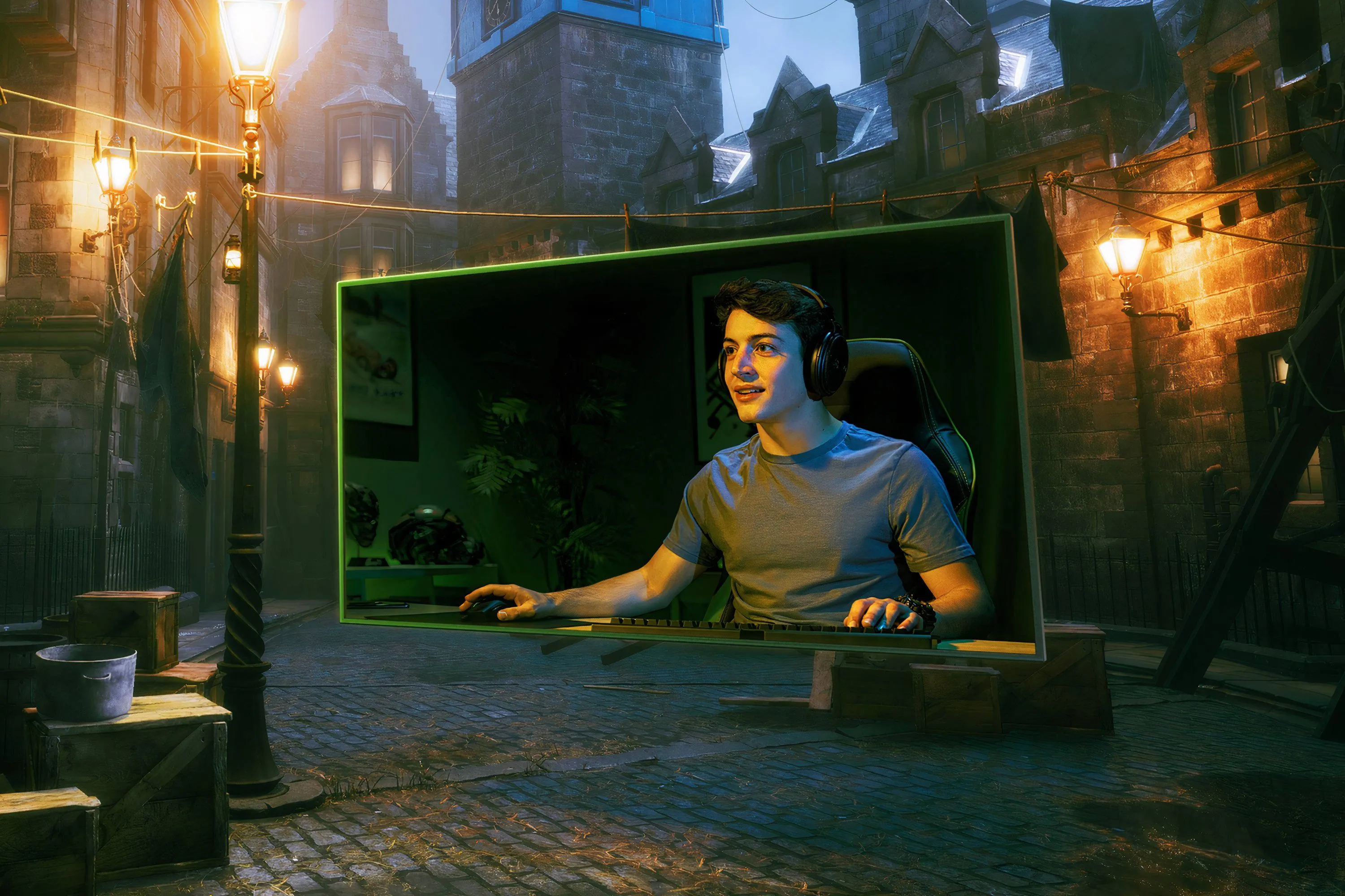 Màn hình chơi game Nvidia G-Sync với đèn nền RGB nổi bật