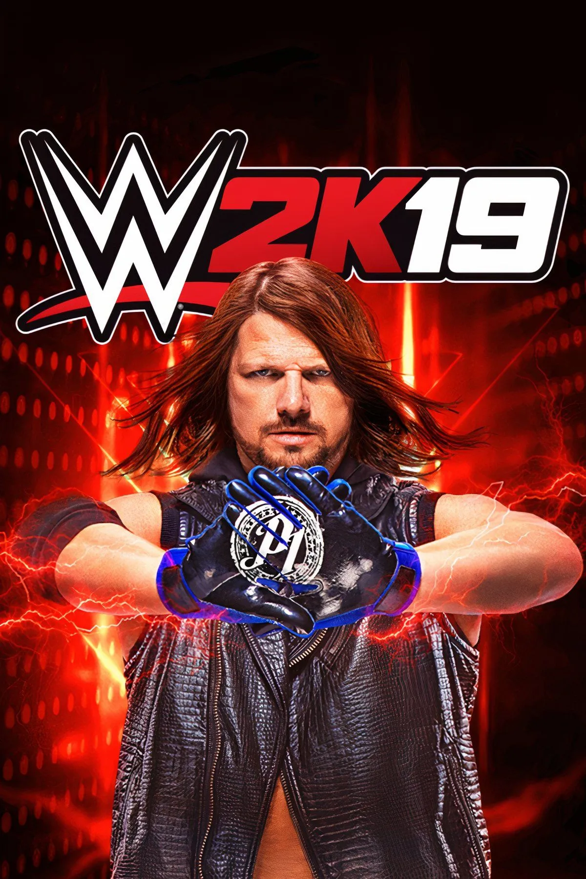 Màn hình chơi game WWE 2K19 với đô vật AJ Styles