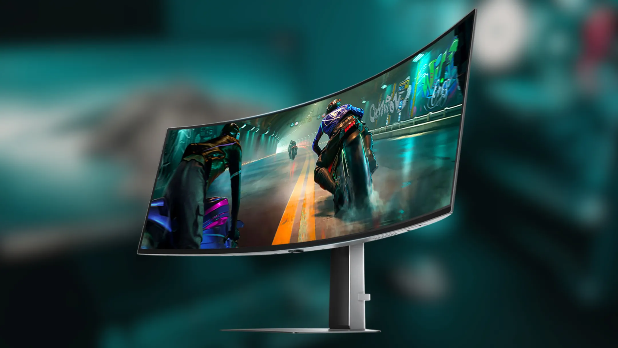 Màn hình cong Samsung Odyssey G9 QD-OLED 49 inch hiển thị giao diện chơi game