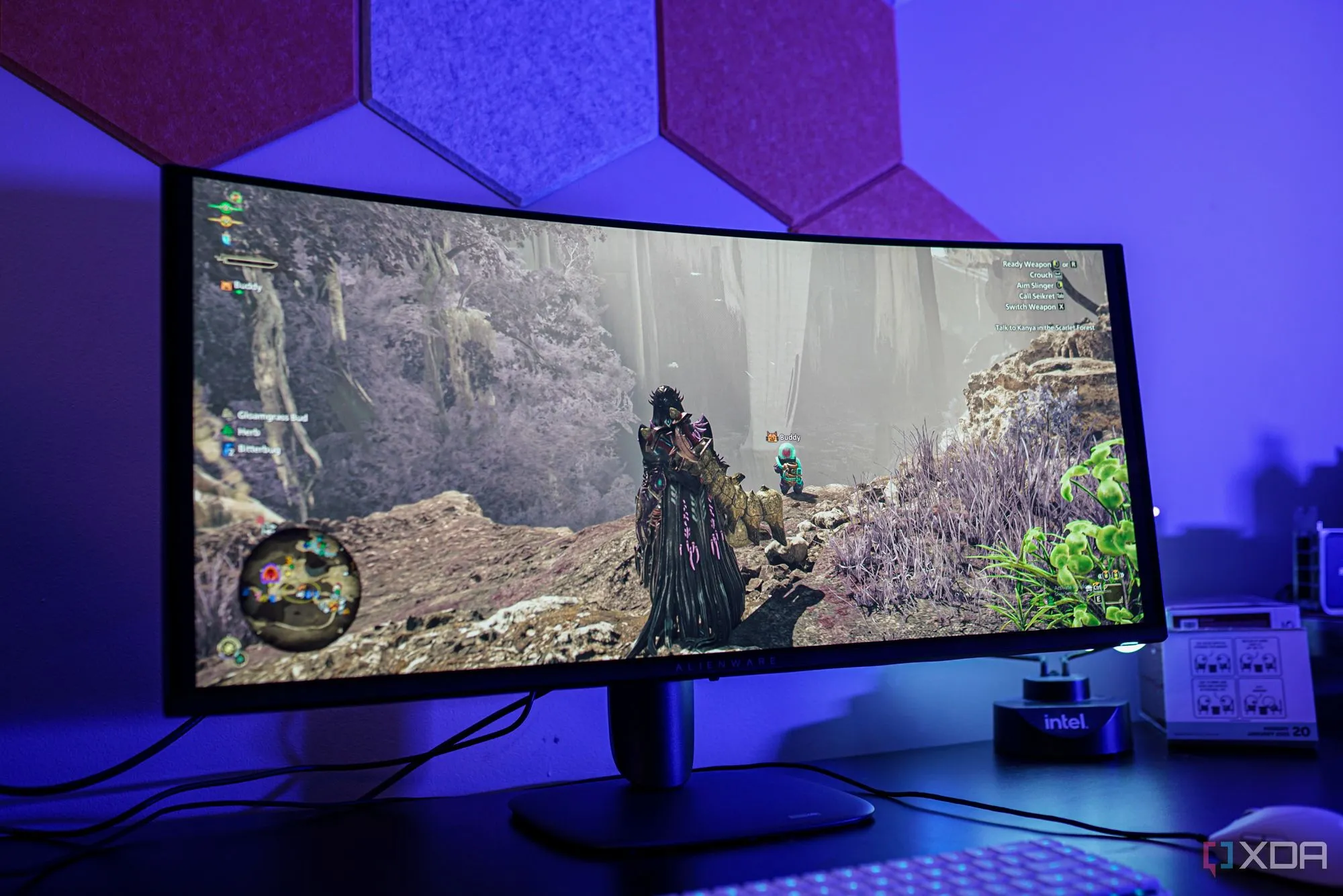 Màn hình cong ultrawide Alienware AW3423DWF QD-OLED hiển thị hình ảnh sống động