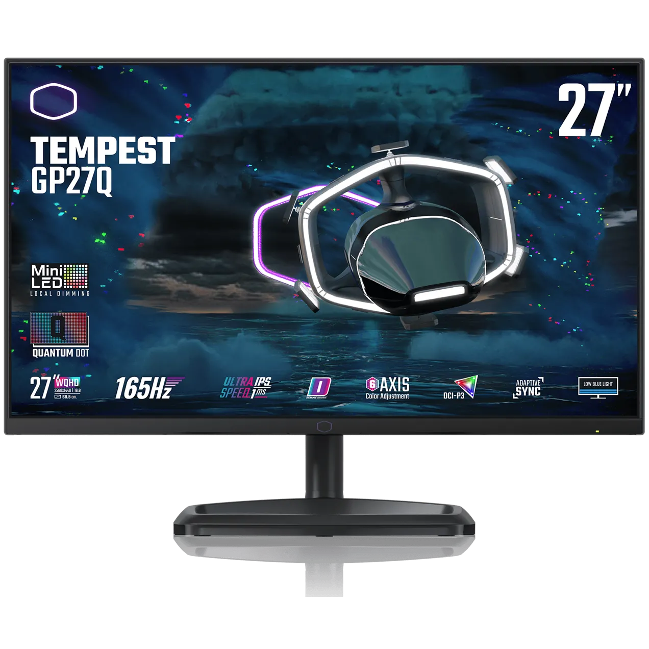 Màn hình Cooler Master Tempest GP27Q với thiết kế hiện đại