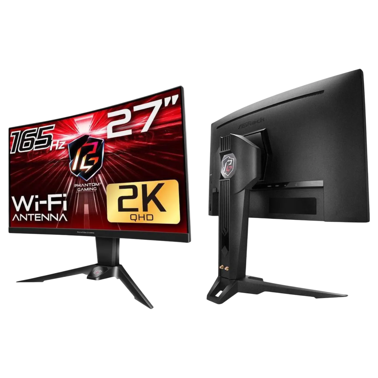 Màn hình gaming ASRock Phantom PG27Q15R2A với thiết kế hiện đại