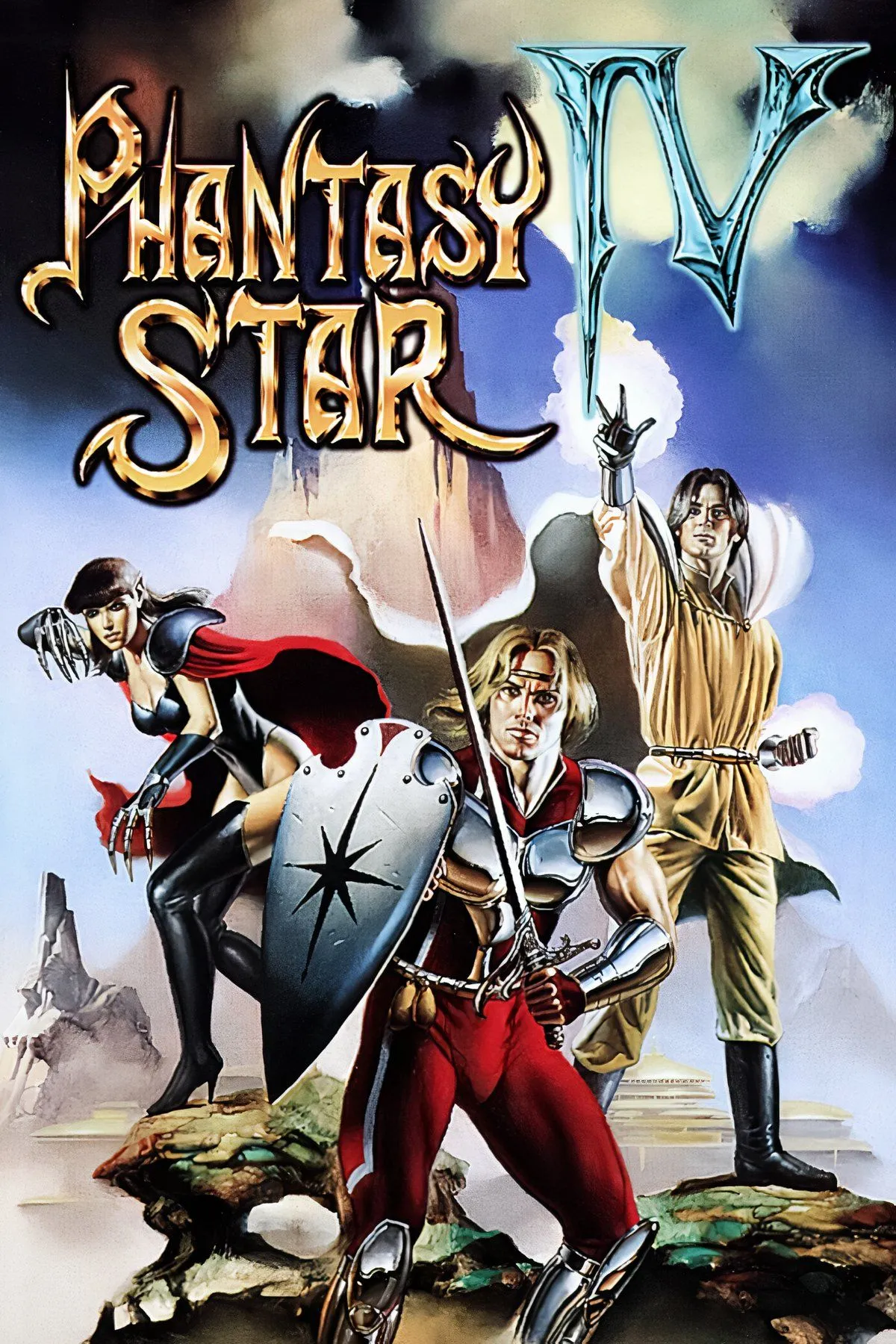Màn hình giao diện menu trong Phantasy Star IV