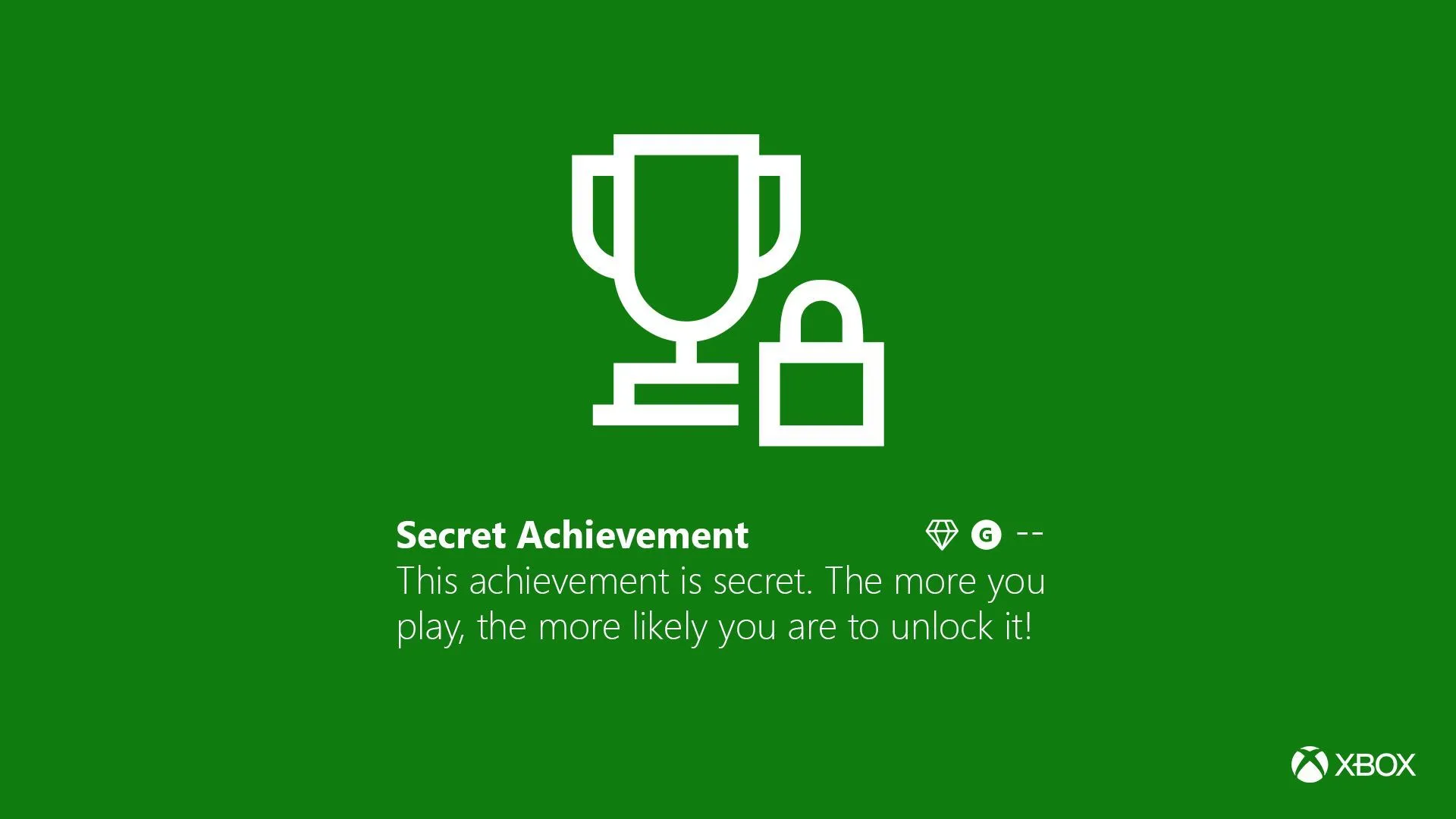 Màn hình hiển thị &quot;Secret Achievement&quot; của Xbox, minh họa cho hệ thống thành tích