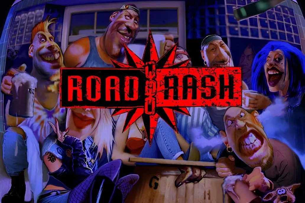 Màn hình menu của tựa game đua xe hành động cổ điển Road Rash, nơi các mã cheat thường được sử dụng