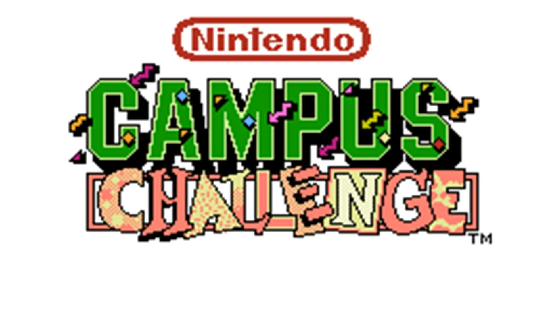 Màn hình tiêu đề của game Nintendo Campus Challenge 1992, một trong những game thi đấu hiếm nhất của Nintendo