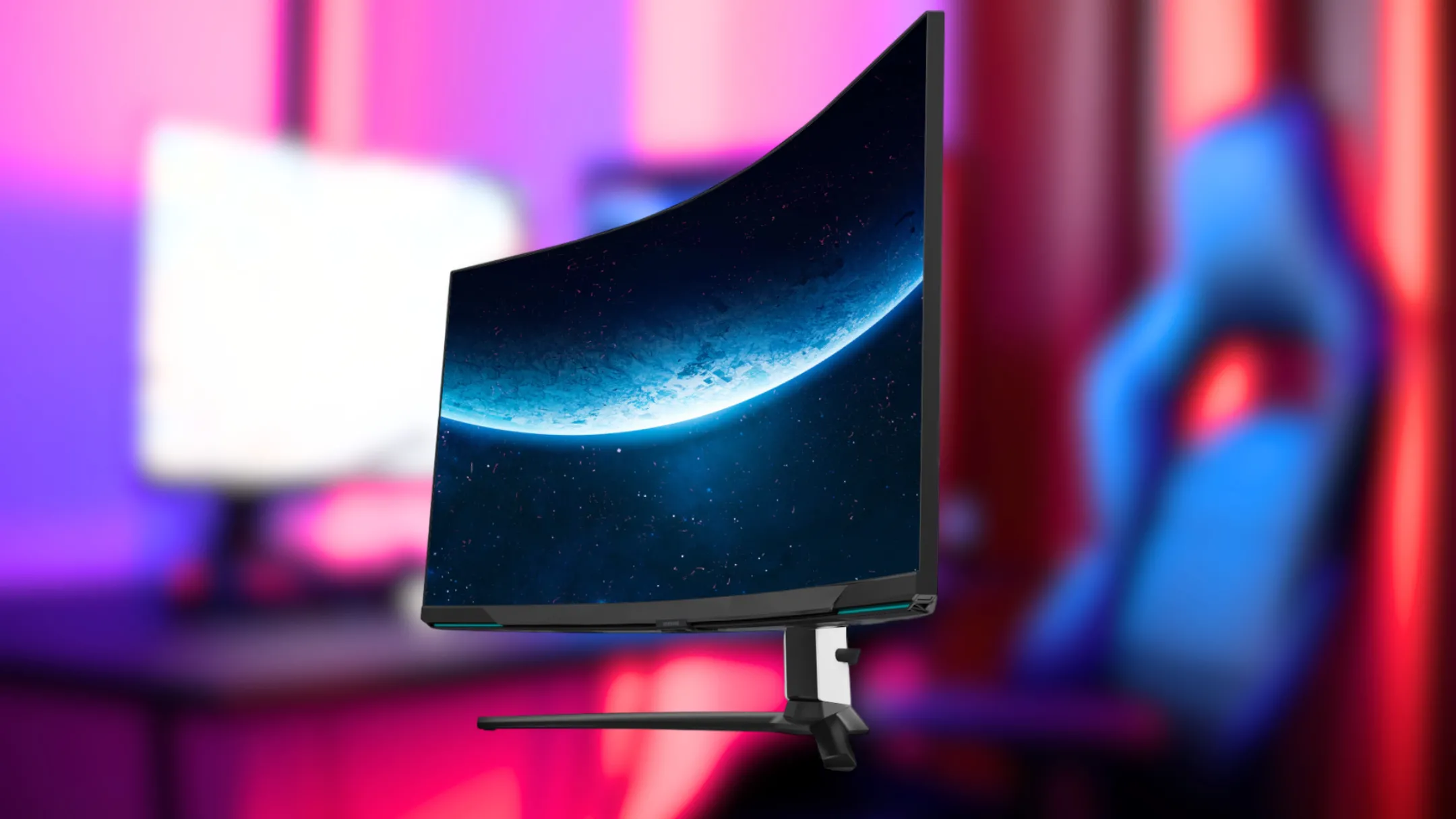 Mặt sau và chân đế của màn hình Samsung Odyssey Neo G8 32 inch