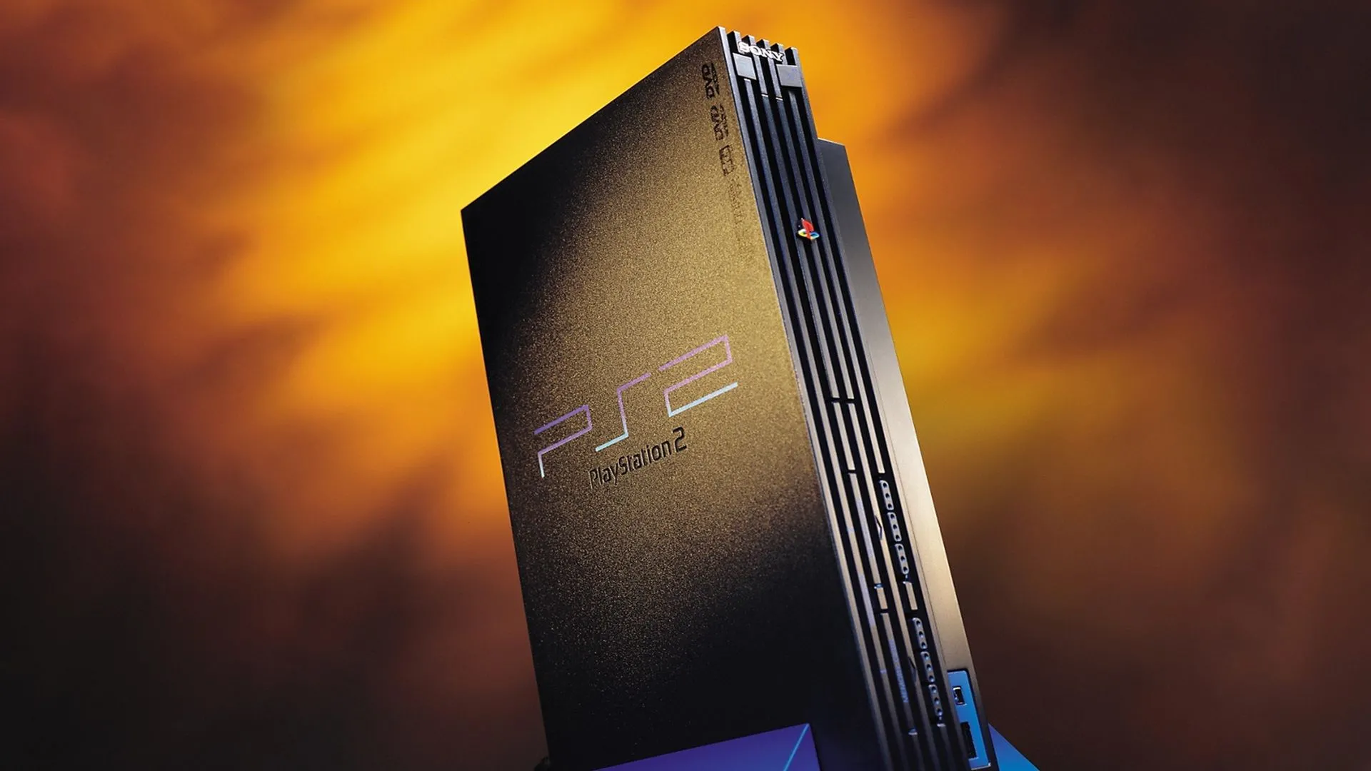 Máy chơi game PlayStation 2 màu đen, biểu tượng của sự đổi mới trong ngành giải trí.