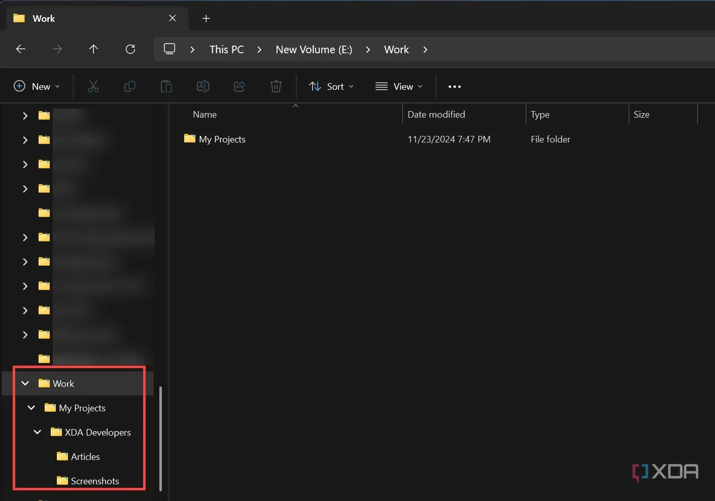 Minh họa cấu trúc thư mục logic, có tổ chức giúp dễ dàng điều hướng và sắp xếp file.