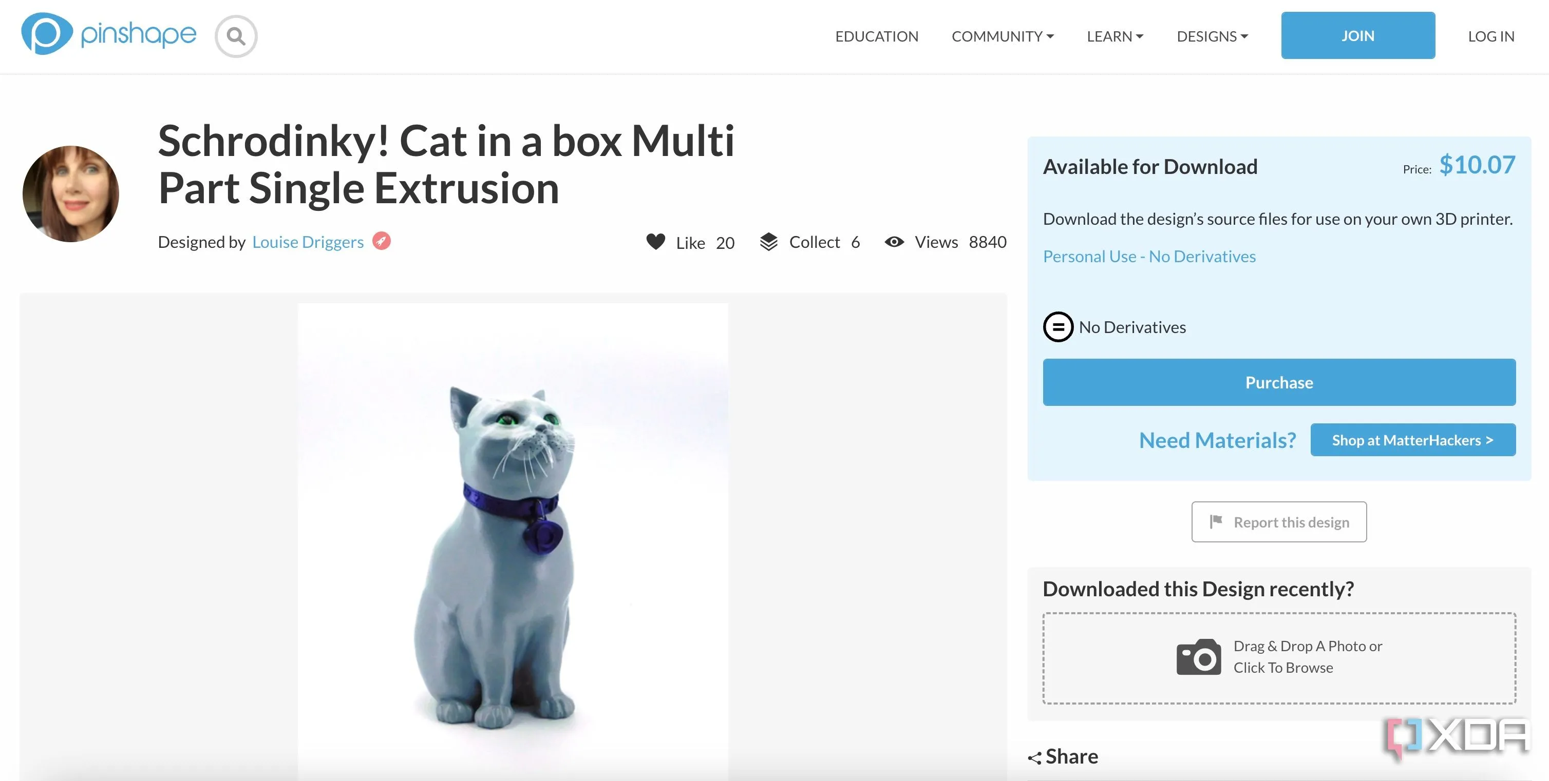 Mô hình in 3D có phí được hiển thị trên Yeggi, minh họa lựa chọn đa dạng cho người dùng.