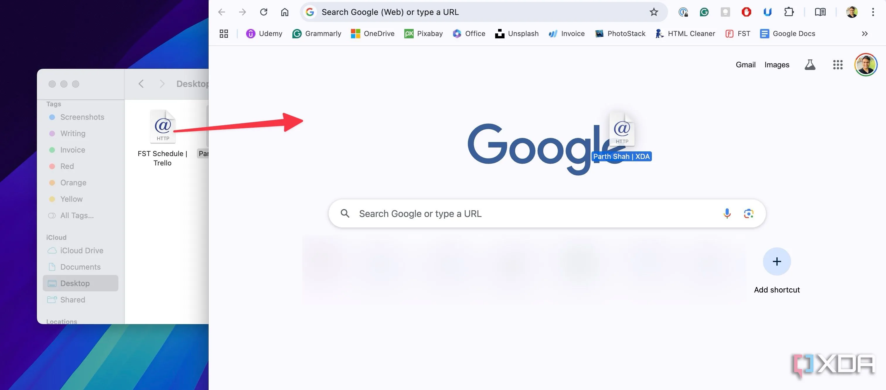 Mở shortcut trang web trên trình duyệt Edge thay vì Chrome, minh họa tính linh hoạt