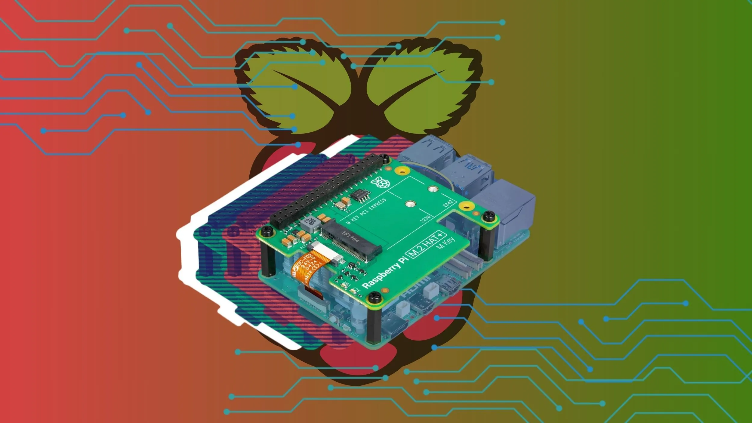 Một chiếc Raspberry Pi 5 nổi bật, biểu tượng của sự mạnh mẽ trong các dự án tự host và máy chủ gia đình.