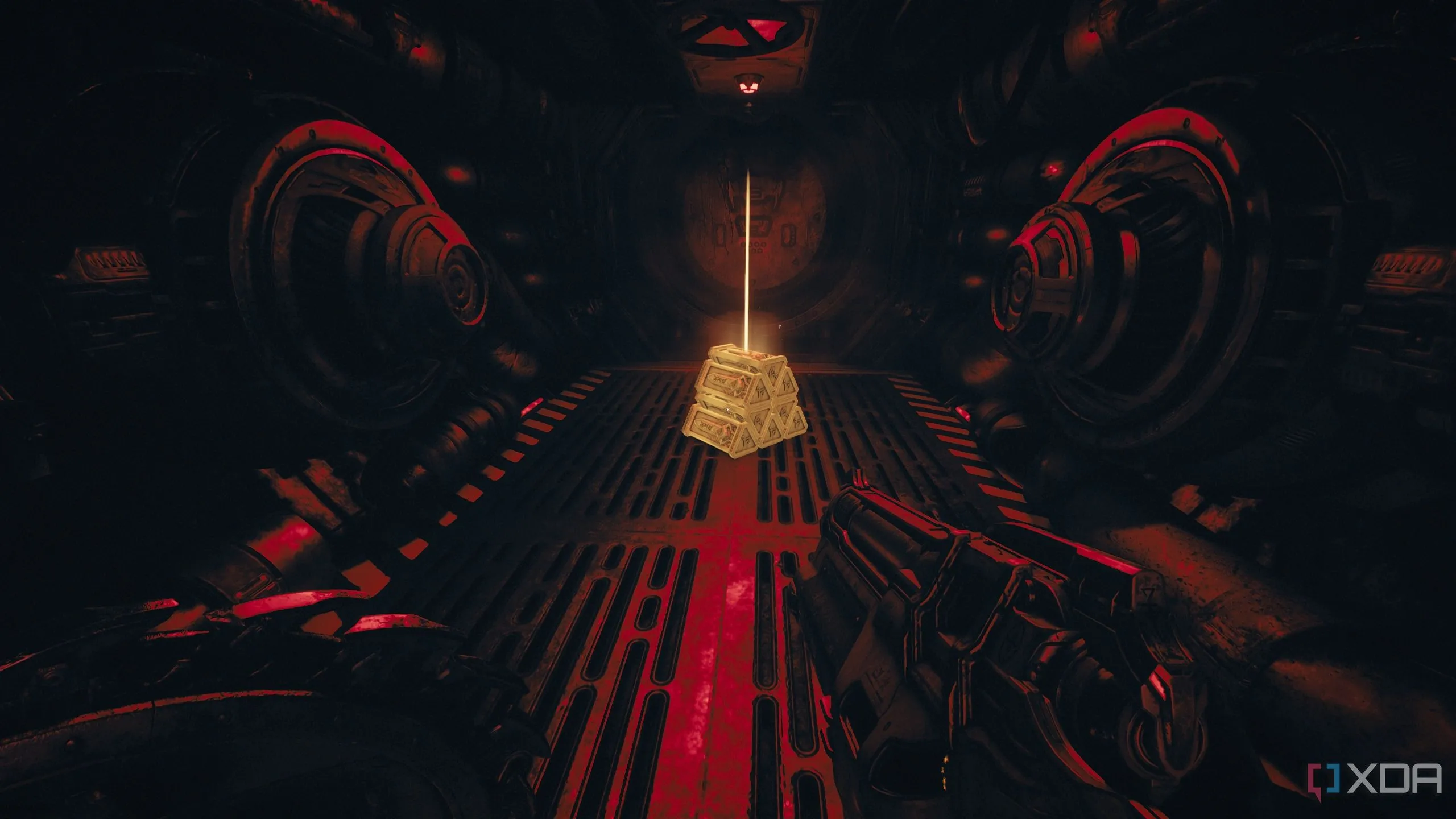 Một chồng vàng (gold stack) ẩn bên trong đường thông gió ở Chapter 12 Doom The Dark Ages.
