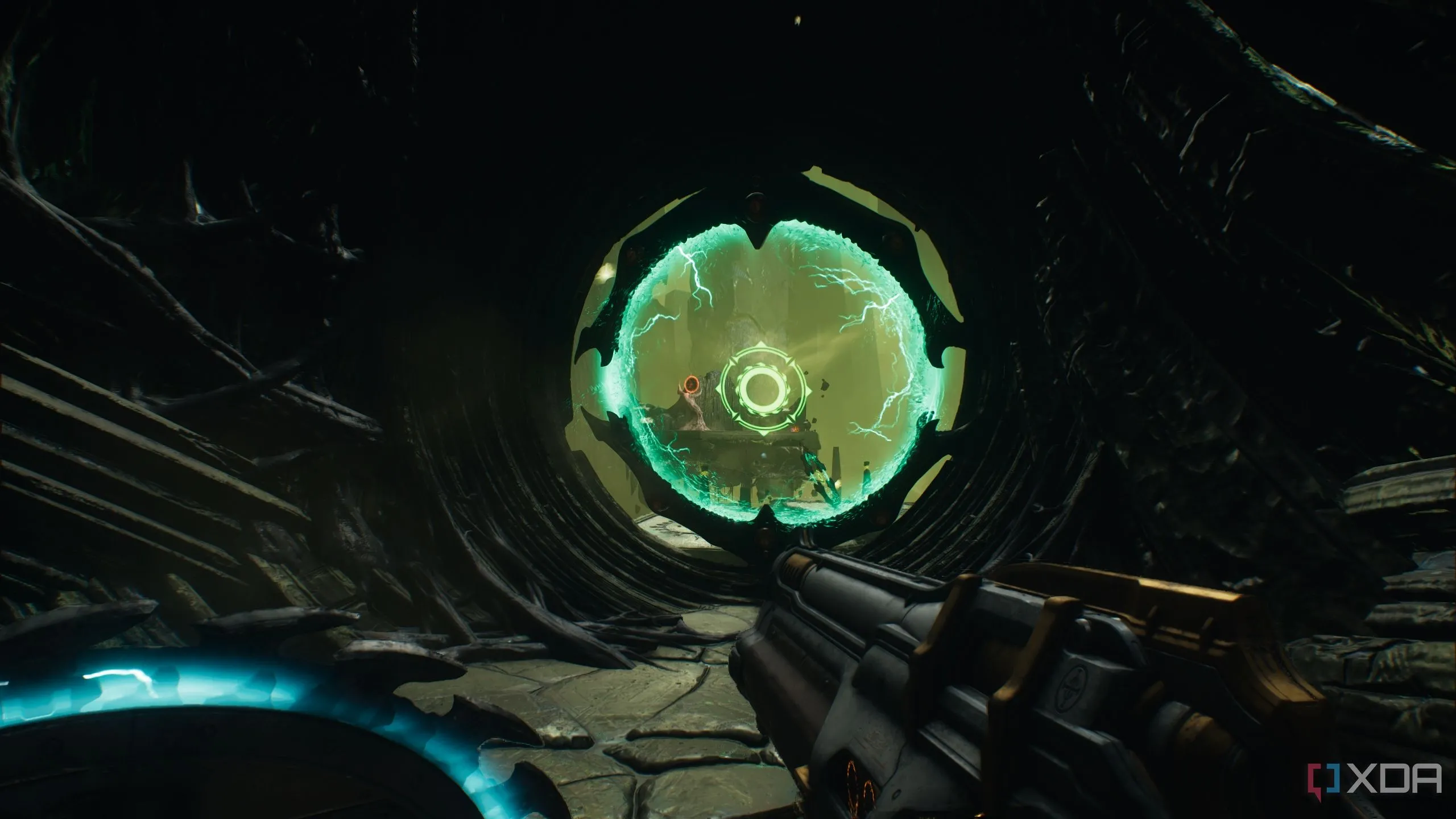 Một cổng secret shield portal trong Chapter 15 của Doom: The Dark Ages.