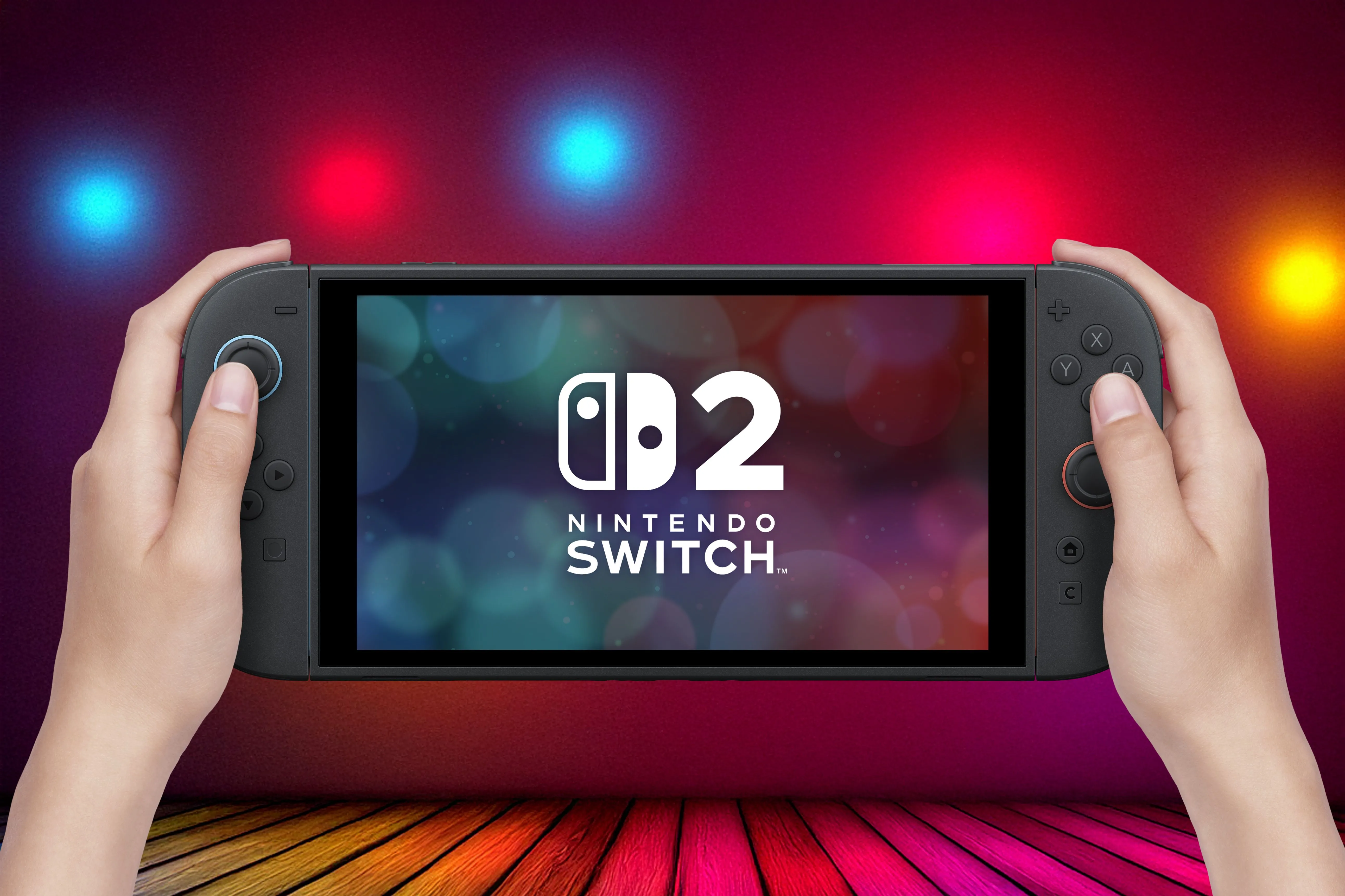 Một người đang cầm máy chơi game Nintendo Switch 2 ở chế độ cầm tay, thể hiện tiềm năng phát triển trải nghiệm game di động và các tính năng mới của console.