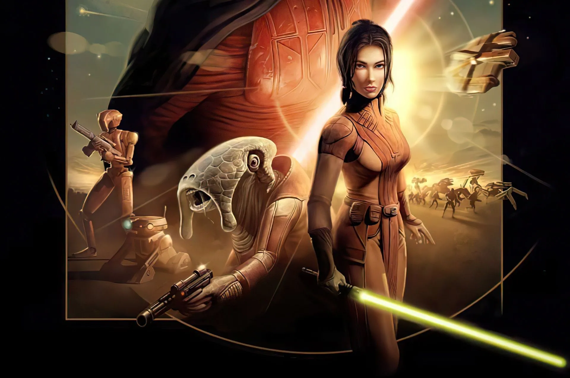 Một nhóm nhân vật Star Wars huyền thoại, tượng trưng cho thời kỳ vàng son của game Star Wars