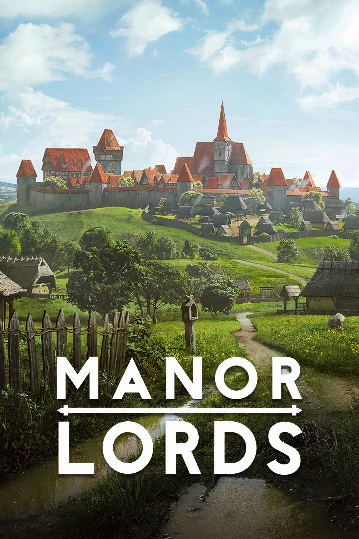 Ngôi làng thời Trung Cổ và các tòa nhà trong game Manor Lords