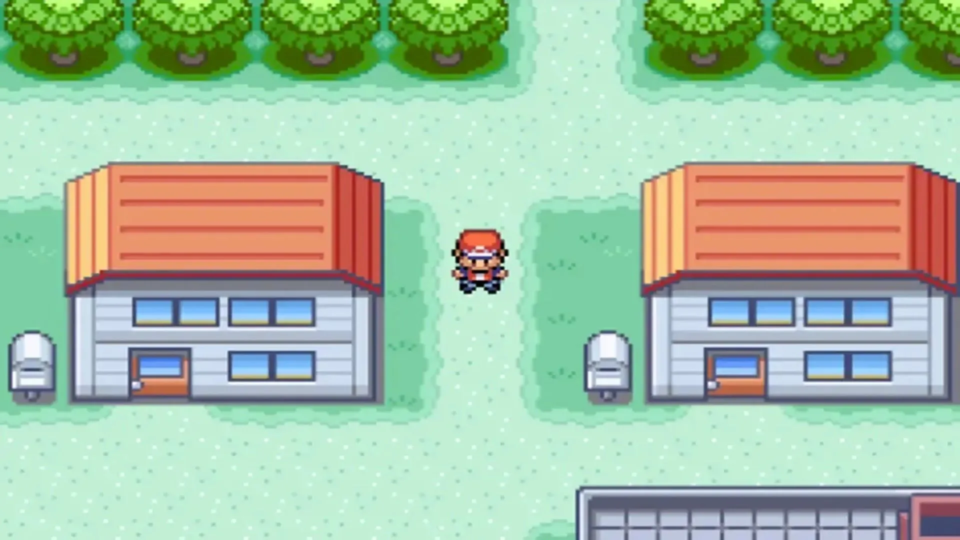 Người chơi khám phá thị trấn Pallet trong bản làm lại Pokémon FireRed trên Game Boy Advance, một trong những tựa game GBA hiếm