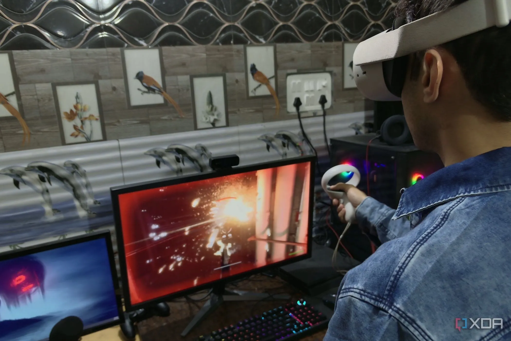 Người chơi trải nghiệm Trepang2 trên Meta Quest 2 thông qua UEVR, thể hiện khả năng mở rộng game VR