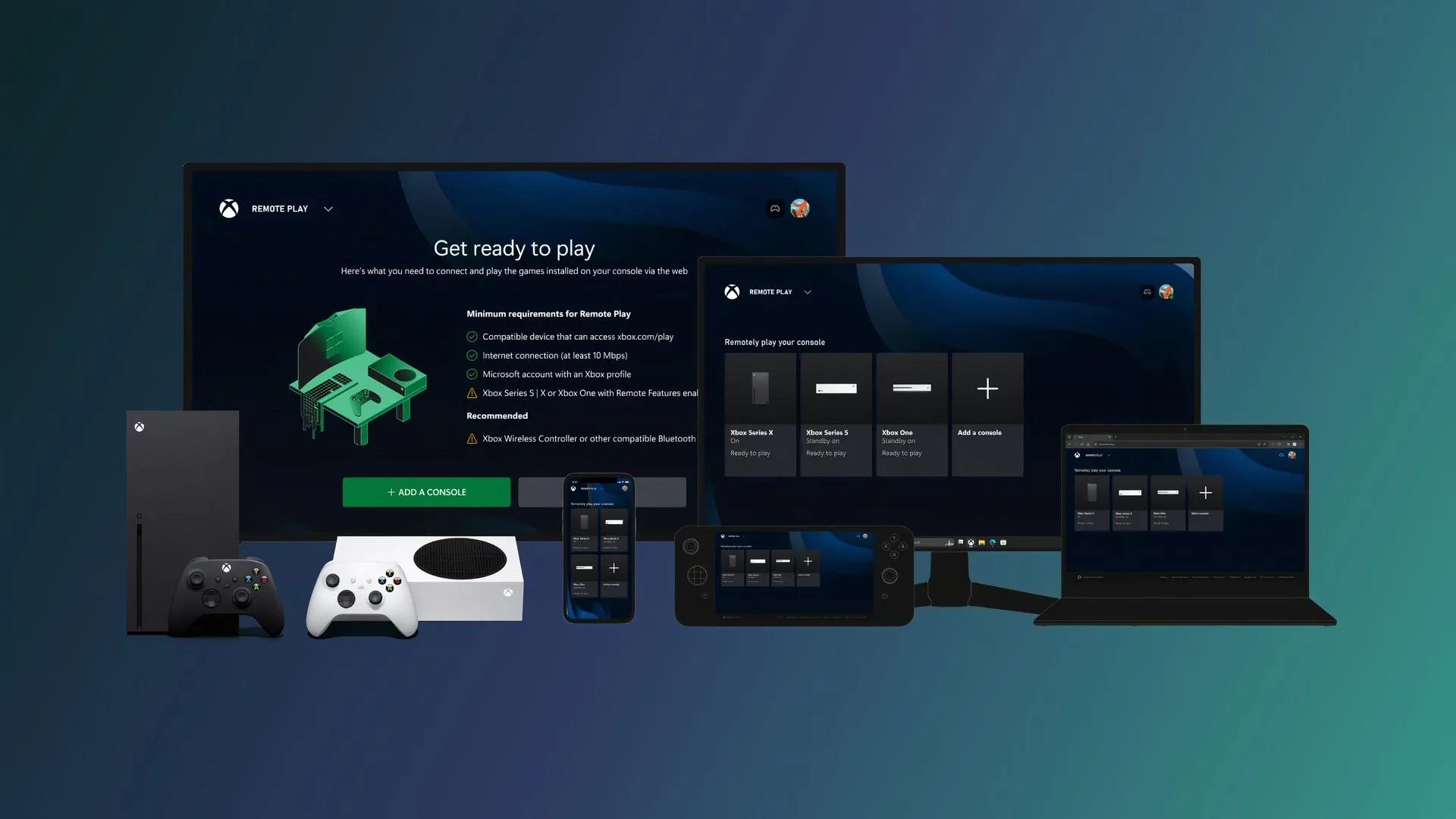 Người dùng trải nghiệm tính năng Xbox Remote Play trên máy tính xách tay