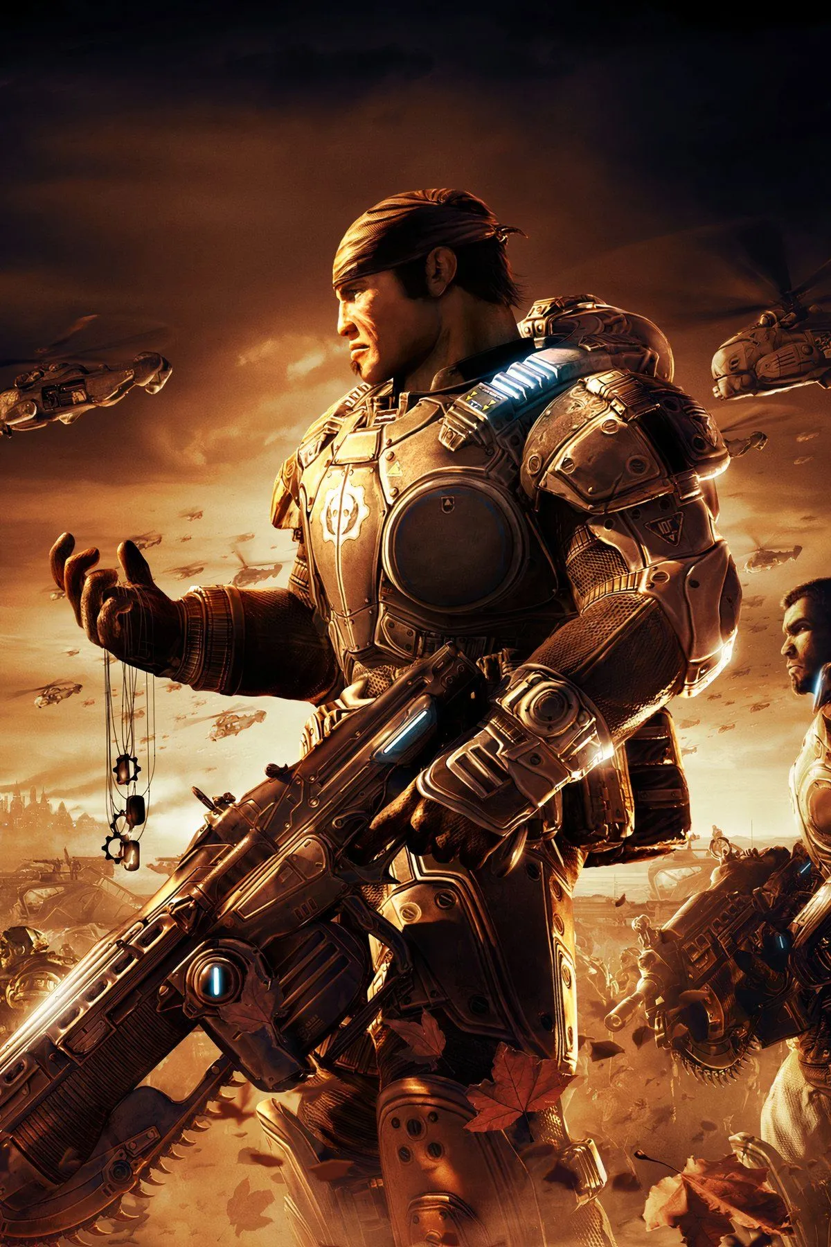 Nhân vật Marcus Fenix trong Gears of War 2, tựa game bắn súng góc nhìn thứ ba với chiến dịch co-op và chế độ Horde được FPS Boost 60 FPS.