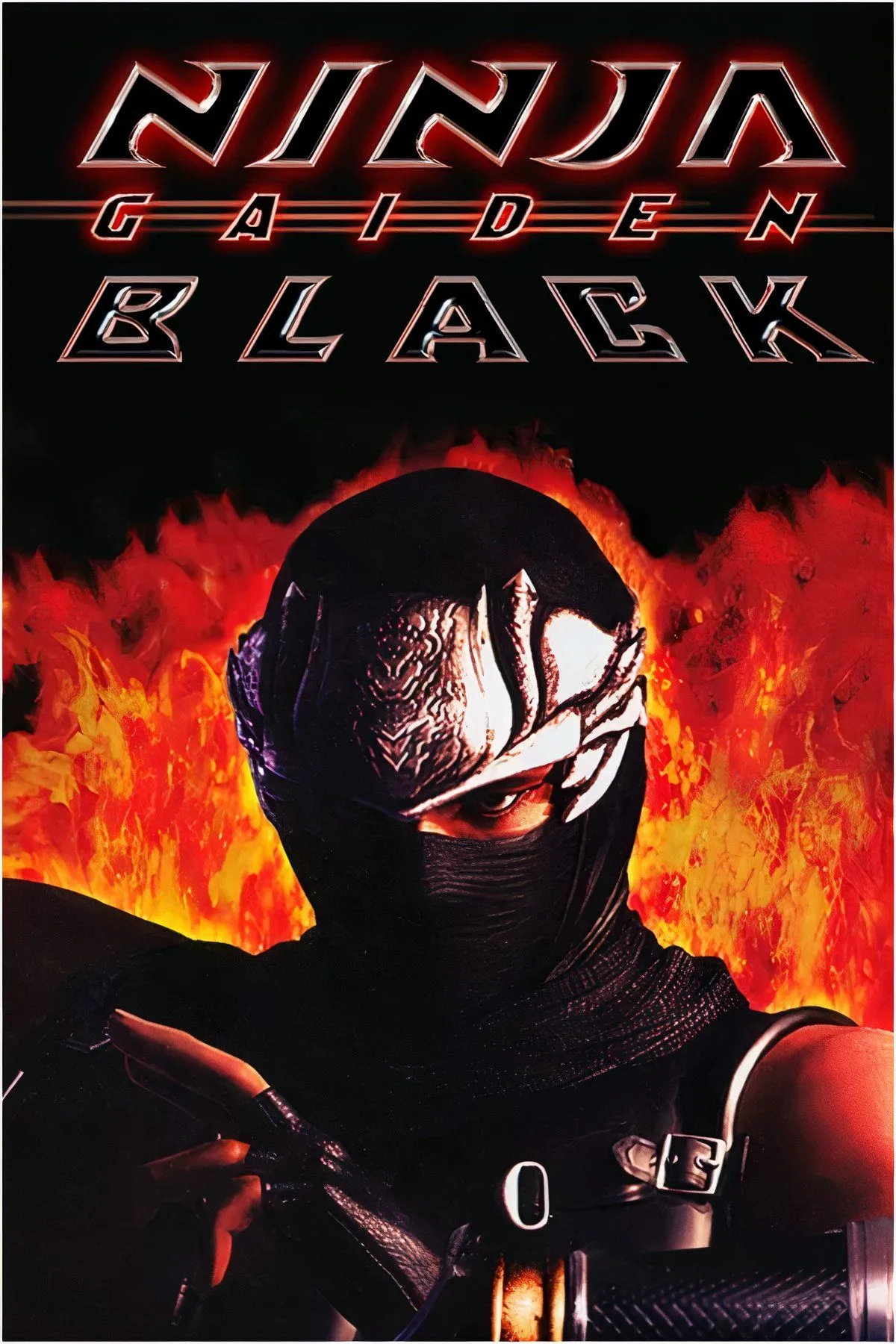 Nhân vật Ryu Hayabusa trong Ninja Gaiden Black đang tung chiêu kiếm tấn công kẻ thù