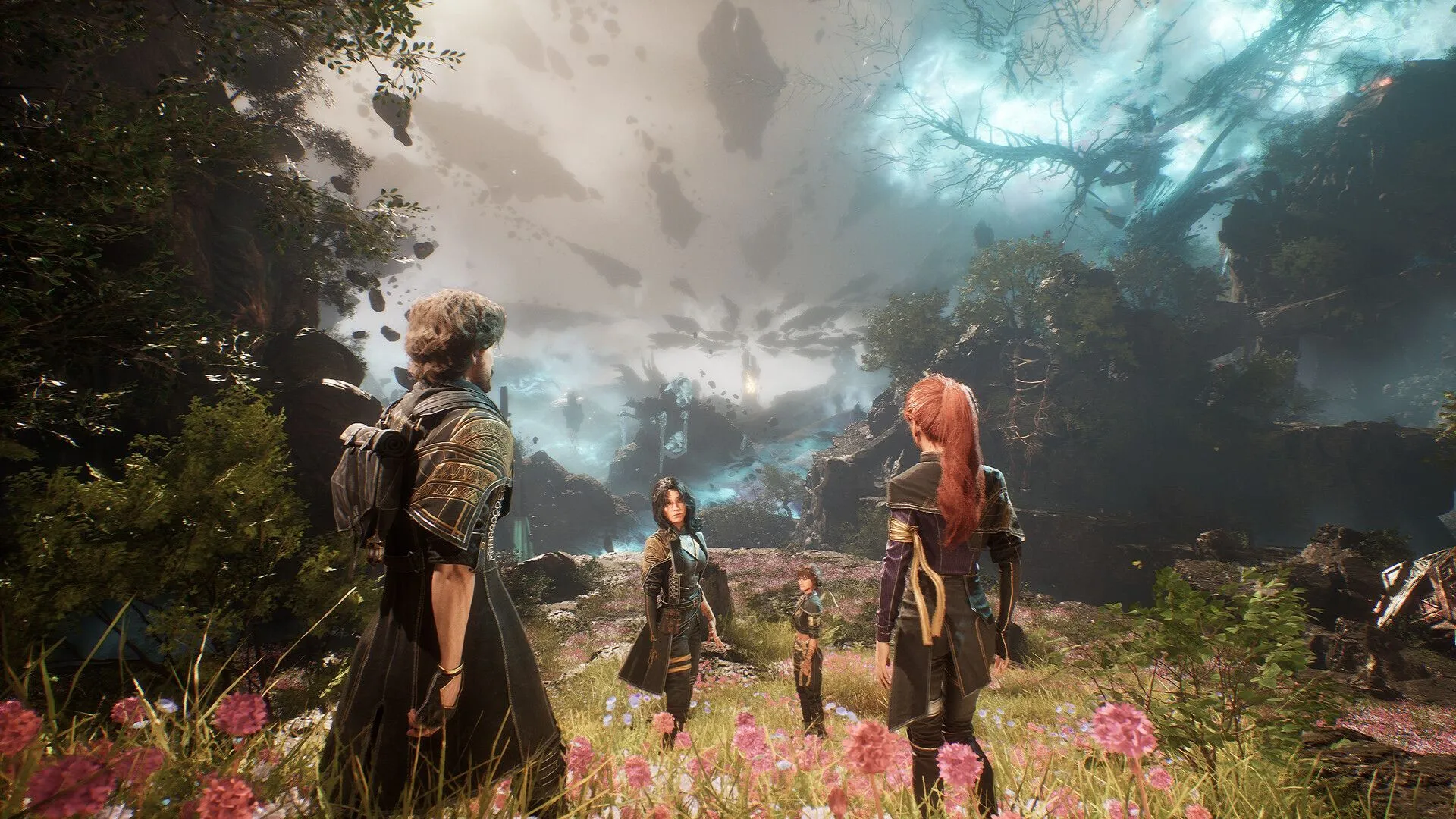 Nhân vật và môi trường trong game Clair Obscur: Expedition 33, thể hiện đồ họa nghệ thuật