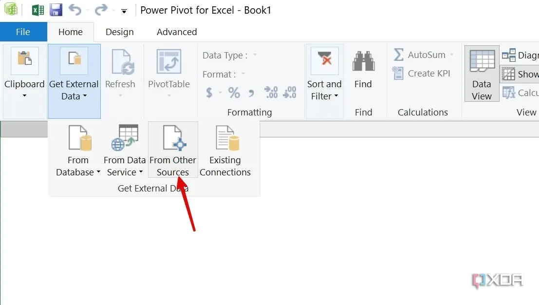 Nhập dữ liệu từ các nguồn khác nhau vào Power Pivot trong Excel
