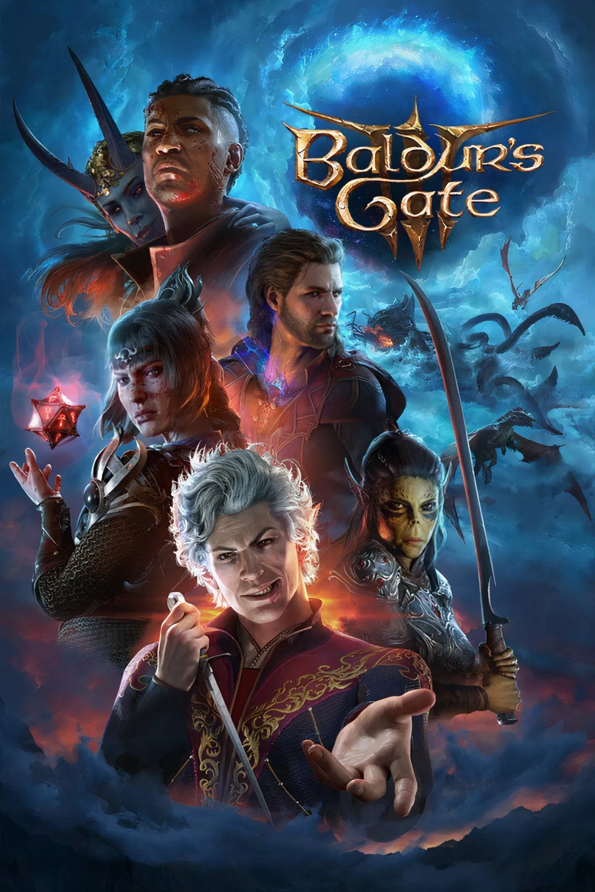 Nhóm nhân vật trong Baldur's Gate 3 chuẩn bị cho trận chiến, thể hiện đồ họa chi tiết và chiều sâu của game RPG.