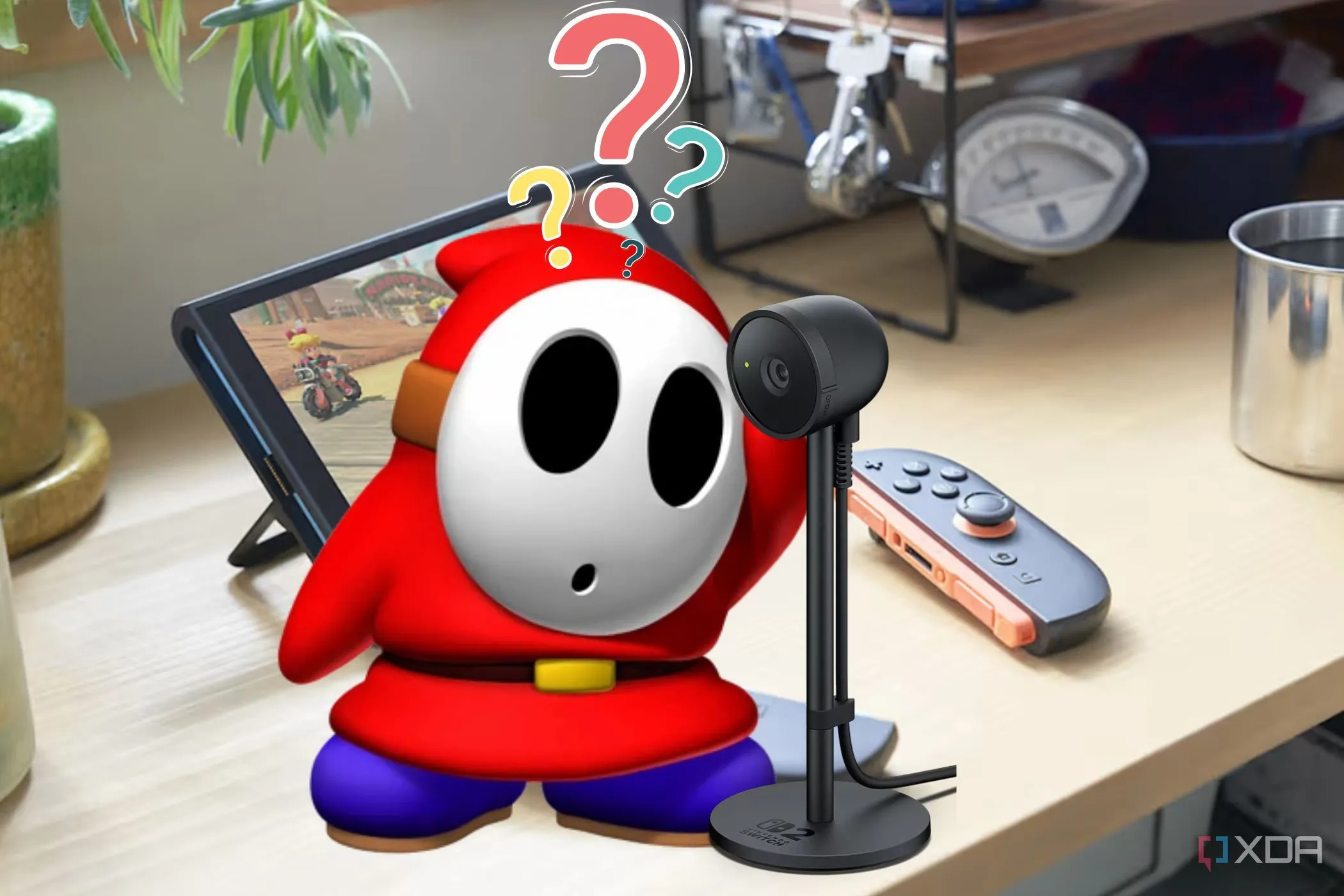 Nintendo Switch 2 và game độc quyền, với hình ảnh Shy Guy đang suy tư