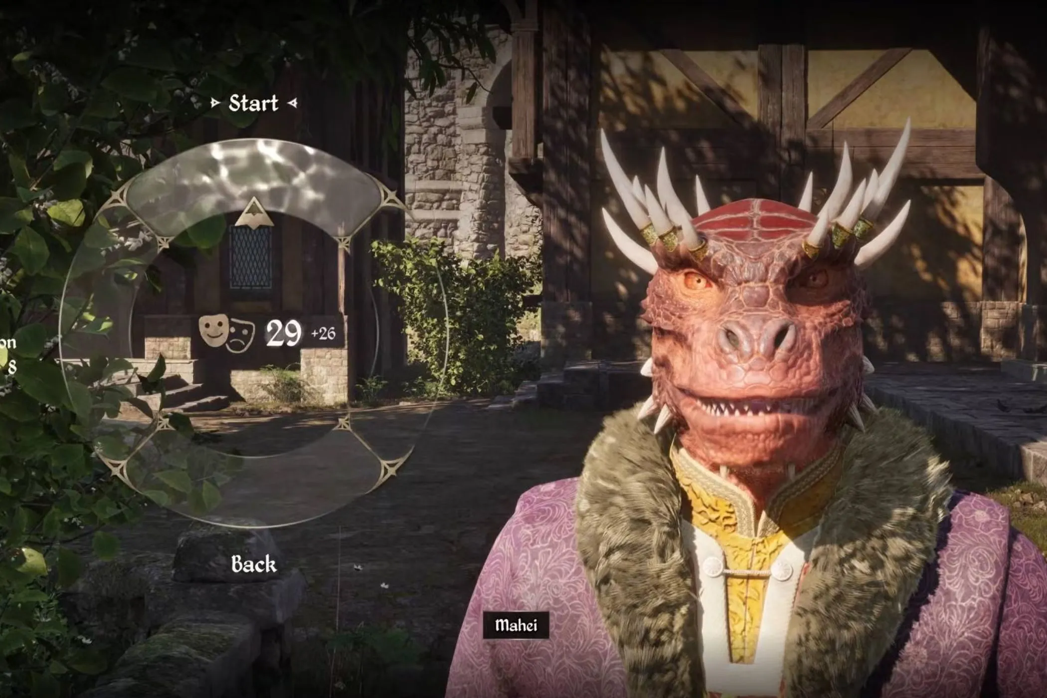 NPC Argonian trong Oblivion Remastered đang trò chuyện với người chơi, minh họa hệ thống đối thoại dễ dàng quá mức