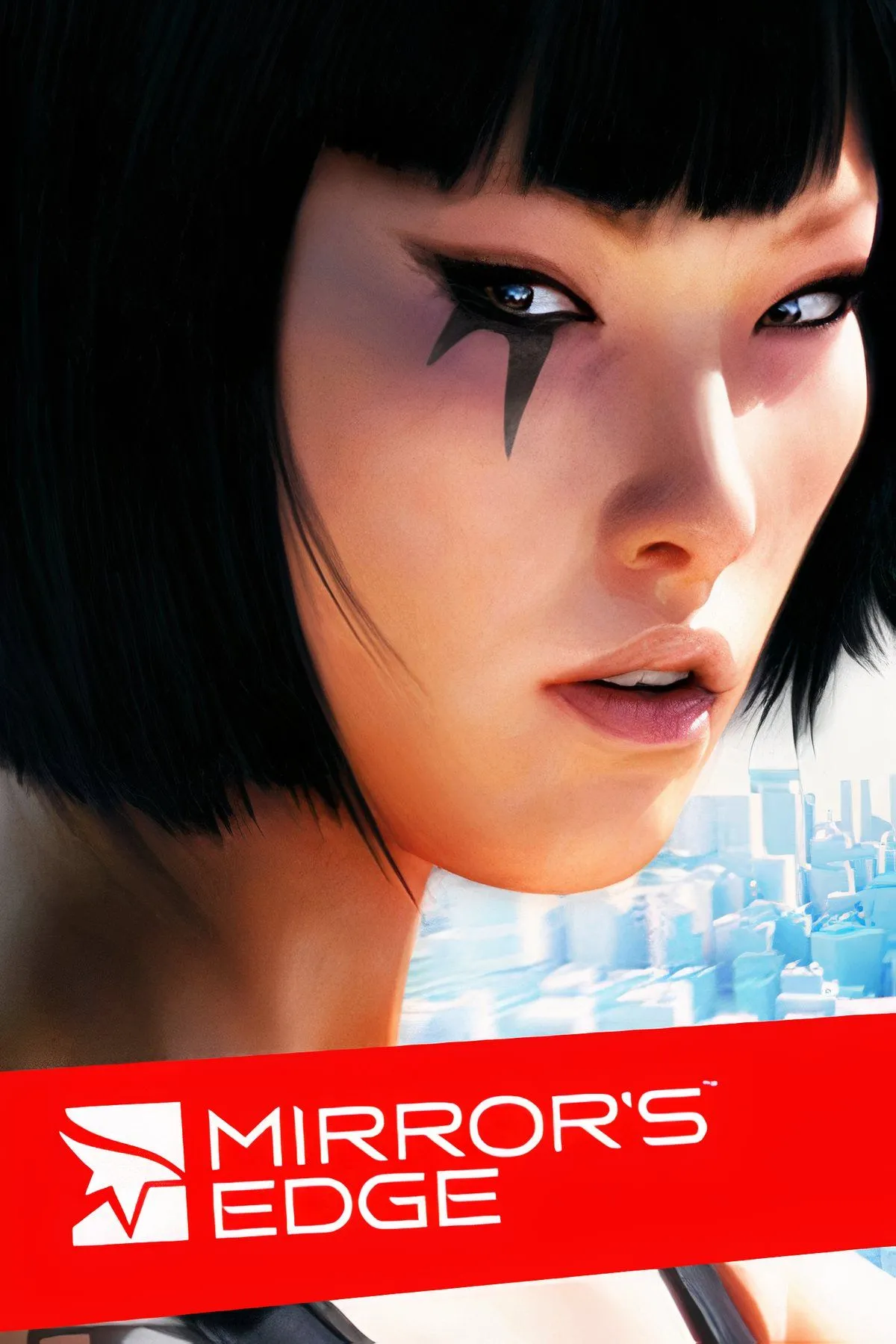 Nữ nhân vật Faith trong Mirror's Edge thực hiện pha parkour mạo hiểm, trải nghiệm mượt mà hơn với 60 FPS trên Xbox Series X|S.