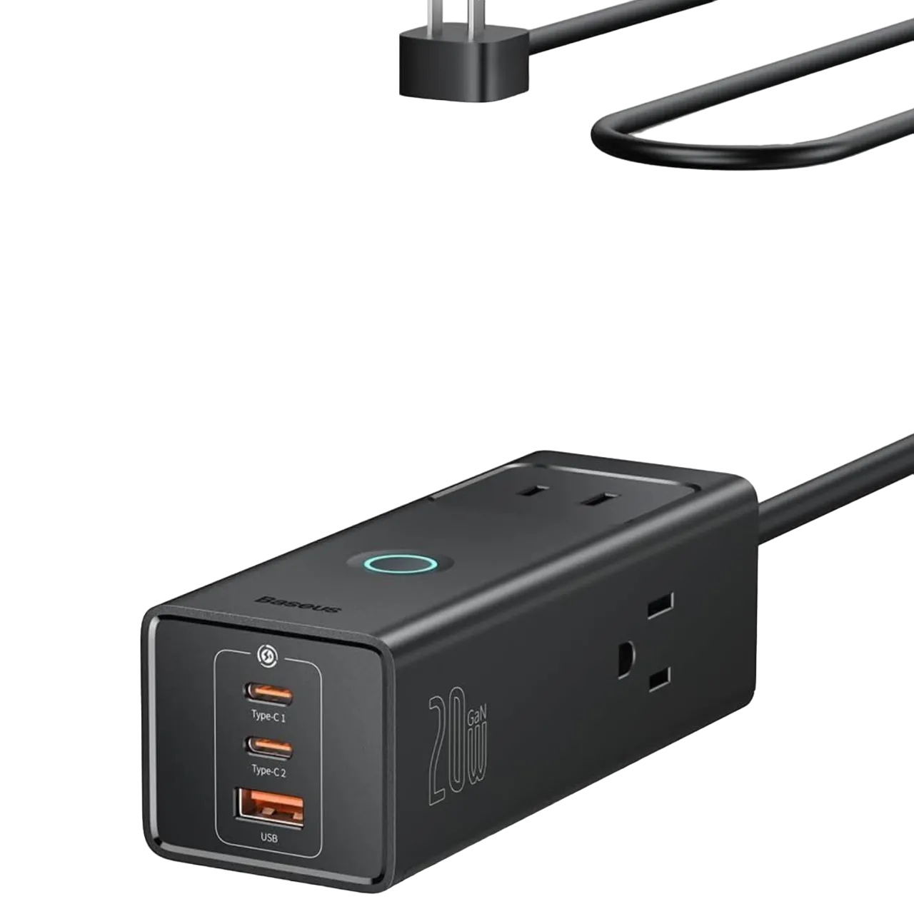Ổ cắm điện chống sét lan truyền Baseus Power Strip Surge Protector 1200J với nhiều cổng cắm, thiết yếu để bảo vệ các thiết bị gaming đắt tiền.