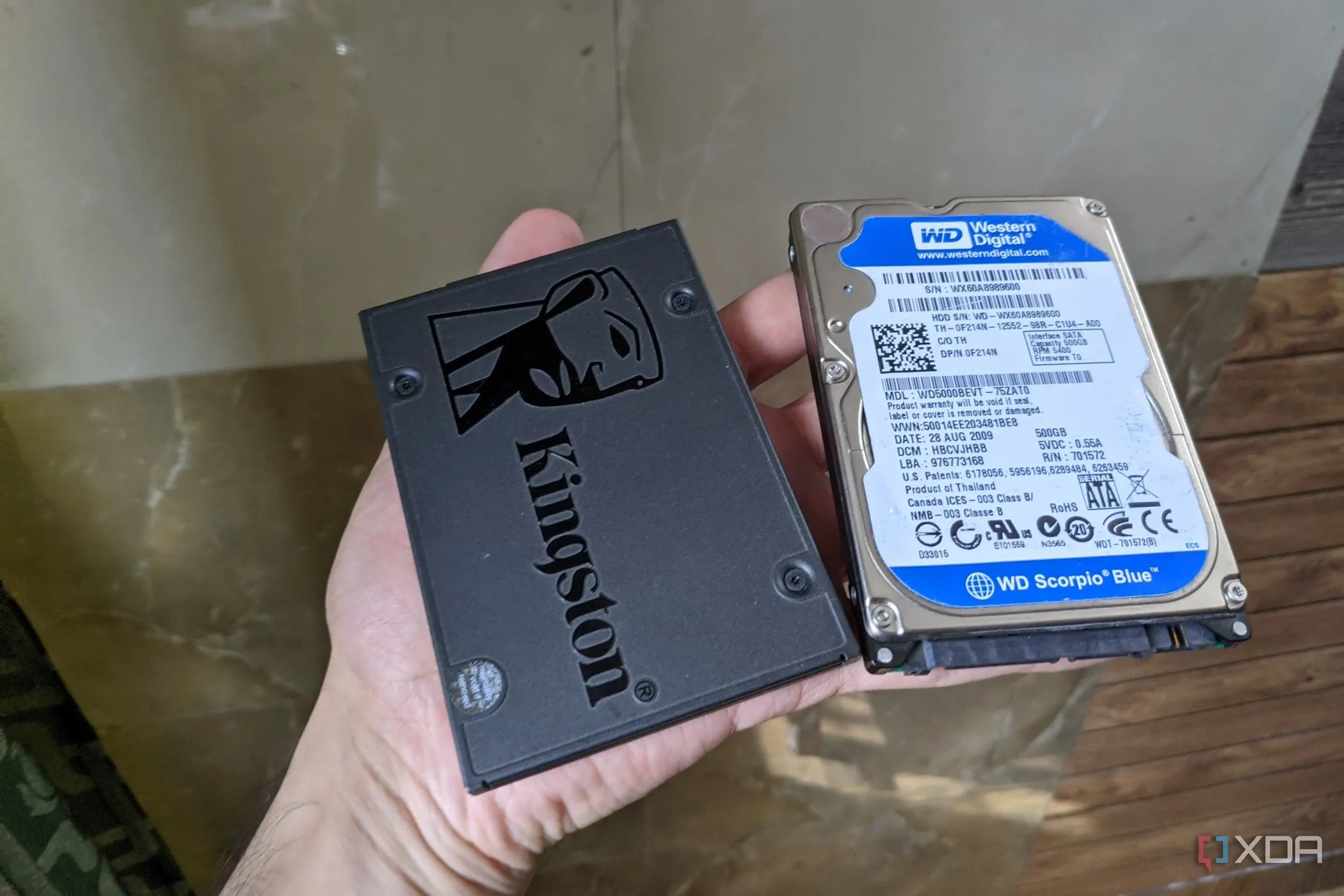 Ổ cứng SSD Kingston và HDD WD tượng trưng cho thiết bị lưu trữ cục bộ, giúp bạn kiểm soát hoàn toàn dữ liệu cá nhân