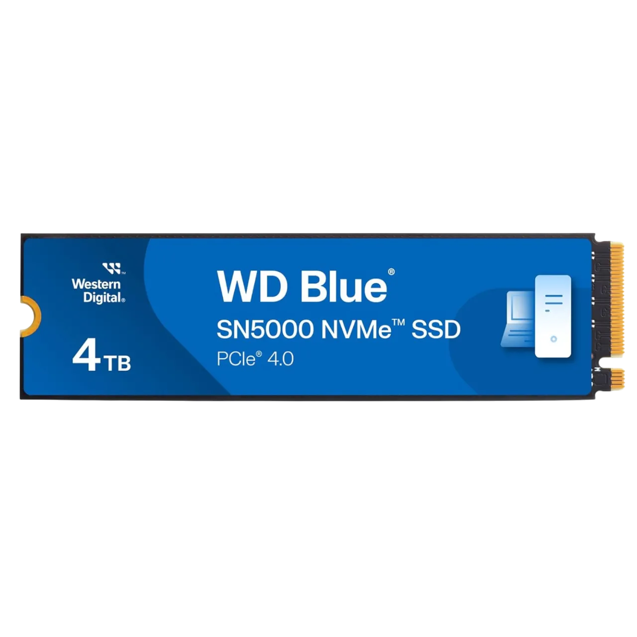 Ổ cứng SSD M.2 NVMe Western Digital Blue SN5000 4TB với thiết kế một khe cắm (single key) đặc trưng của NVMe
