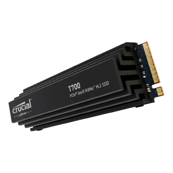 Ổ cứng SSD NVMe Crucial T700 PCIe Gen5 tốc độ cao với bộ đệm DRAM
