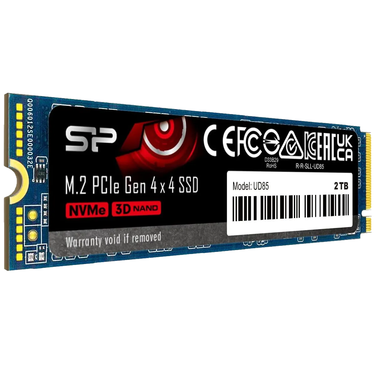 Ổ cứng SSD Silicon Power UD85 NVMe 4.0 Gen4 PCIe M.2 dung lượng 2TB, minh họa cho lựa chọn dung lượng tối ưu