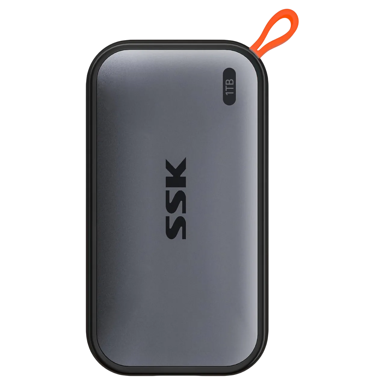 Ổ SSD di động SSK 1TB màu đen với thiết kế nhỏ gọn, tinh tế.