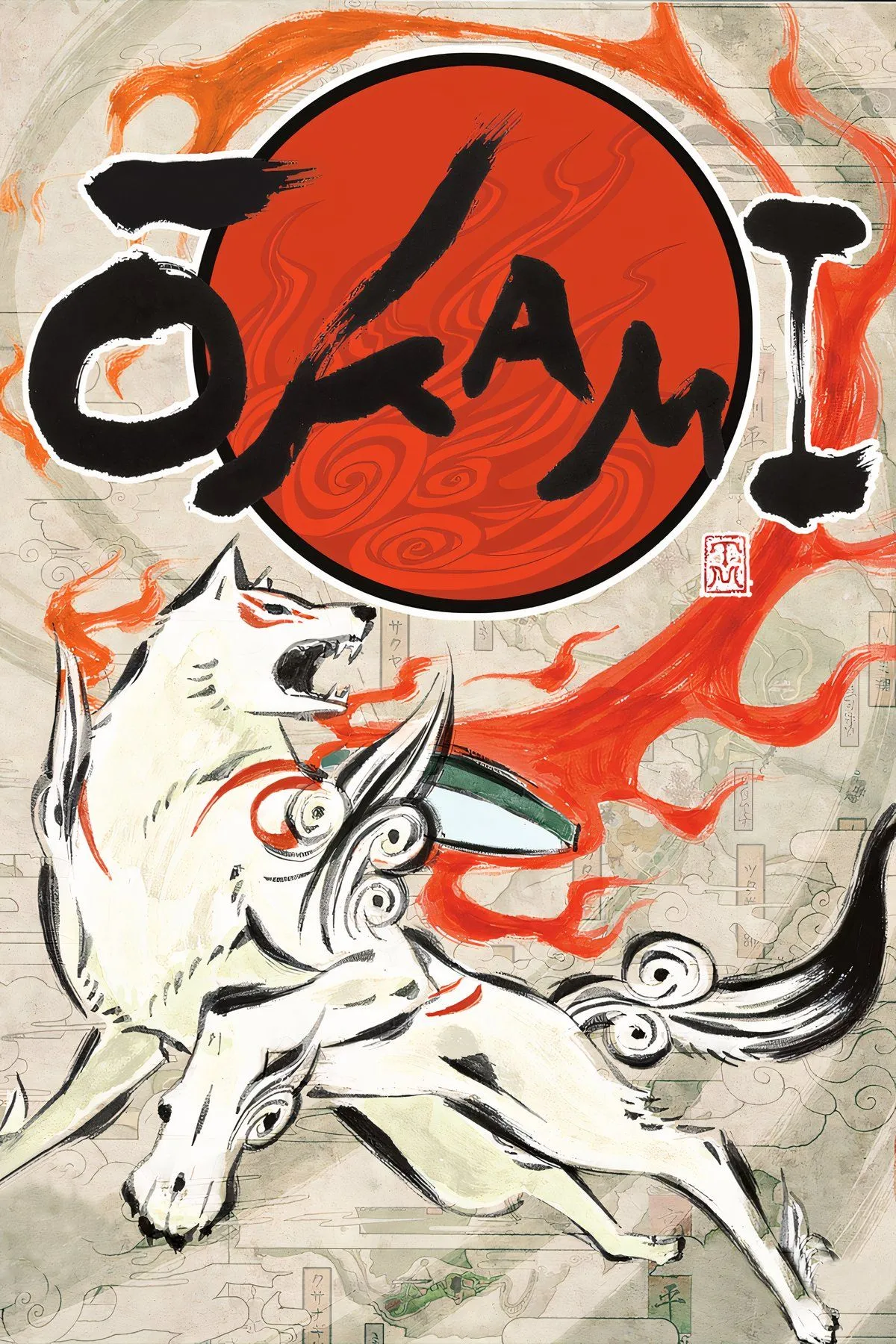 Okami - Nữ thần Amaterasu trong phong cách thủy mặc Sumi-e