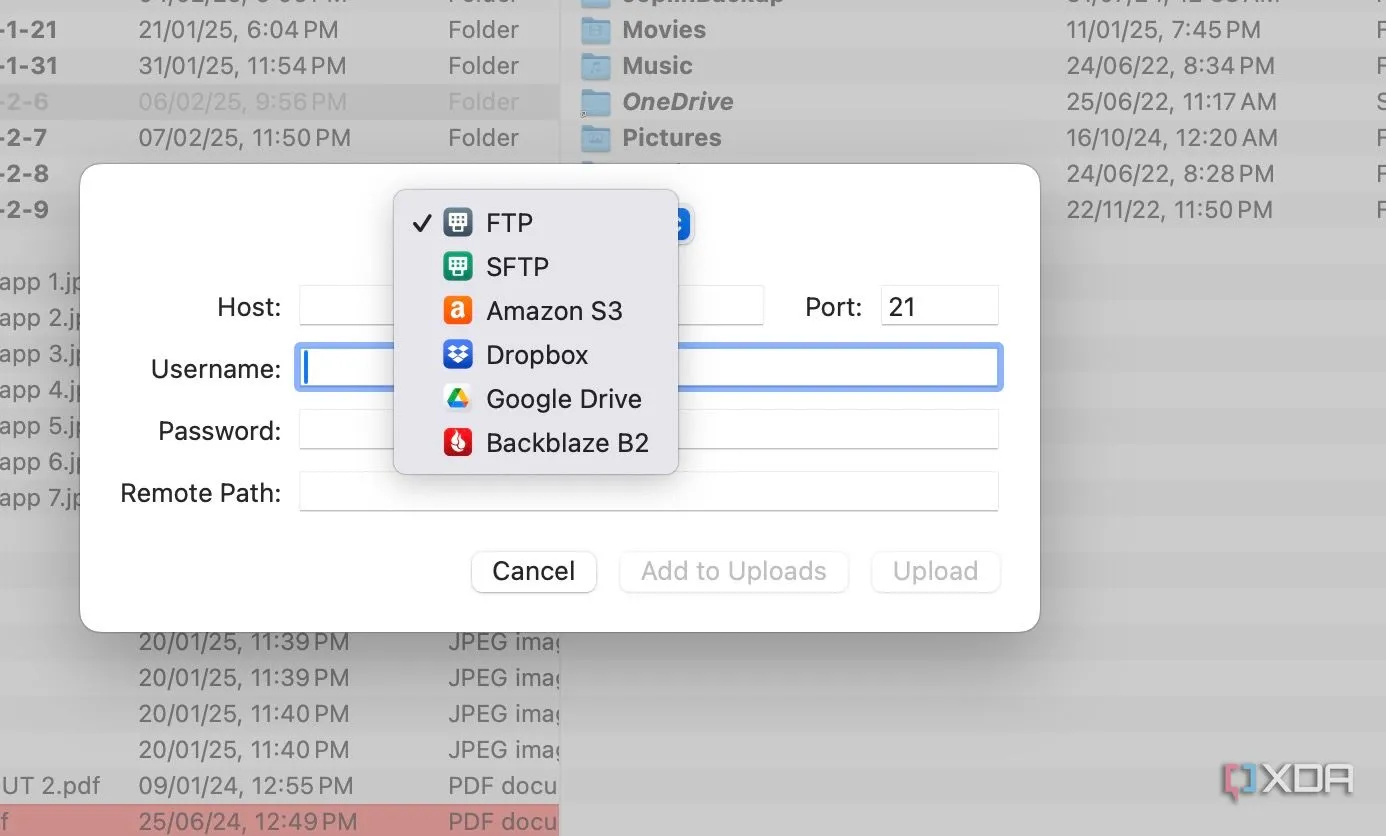 Path Finder tích hợp liền mạch với các dịch vụ lưu trữ đám mây như Google Drive và Dropbox