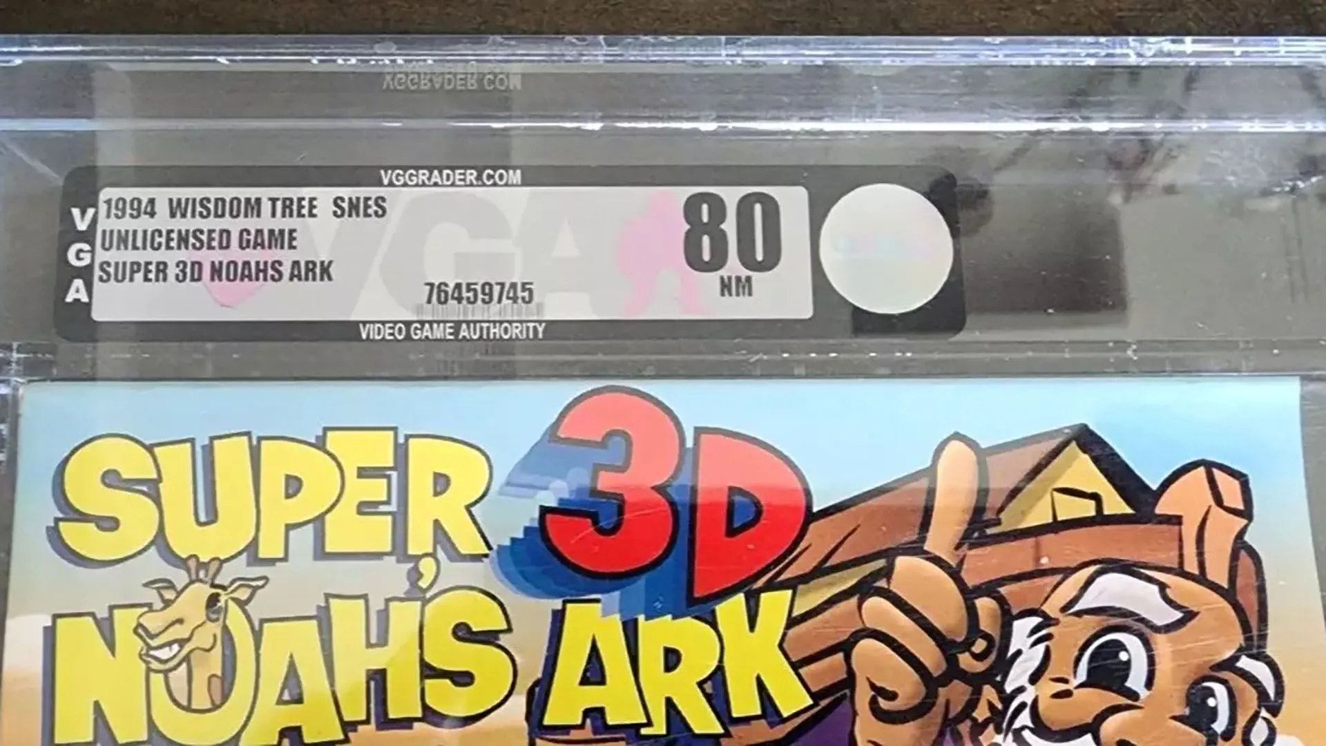 Phiên bản Super Noah's Ark 3D gốc, một vật phẩm sưu tầm quý hiếm trong thế giới game retro