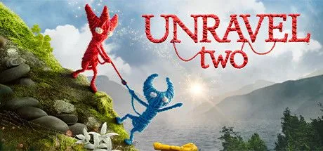 Poster game Unravel Two với hai Yarny dệt sợi