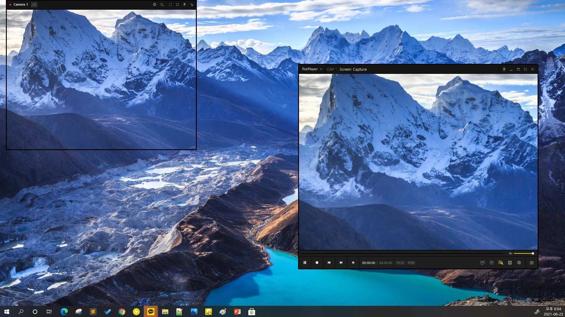 PotPlayer hiển thị tùy chọn ghi màn hình trên máy tính Windows