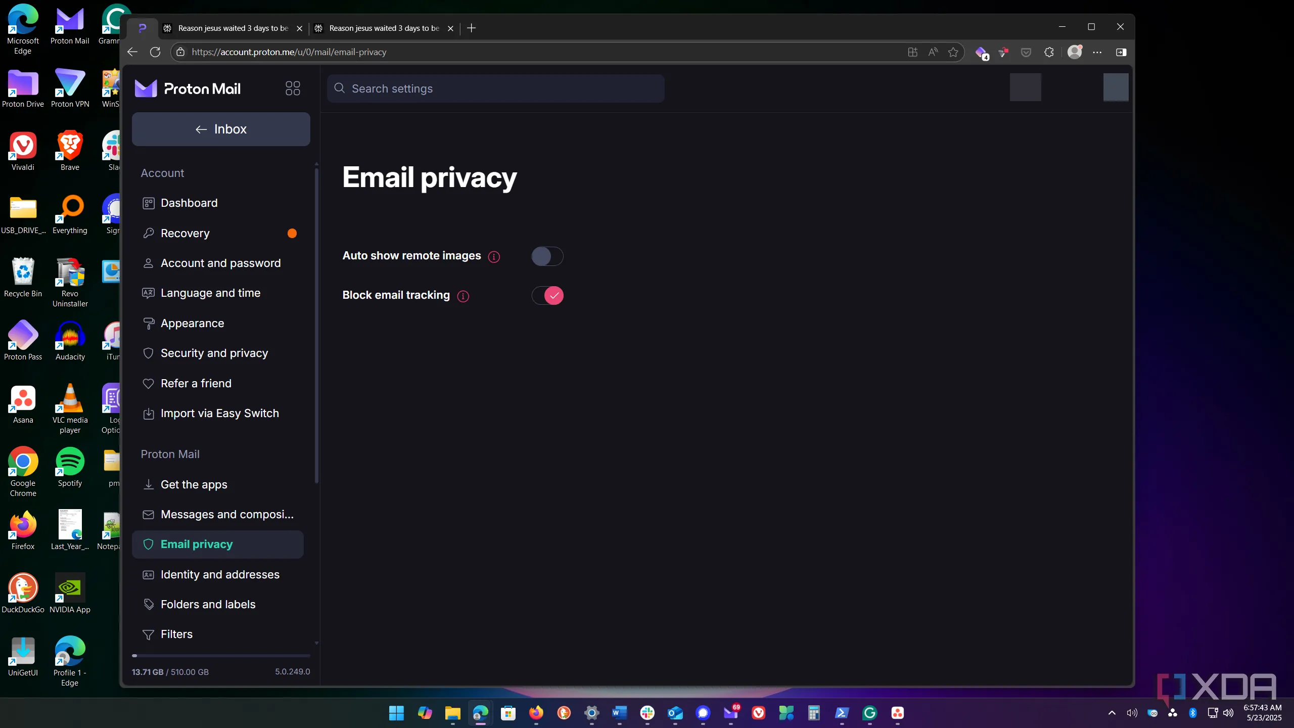 Proton Mail hiển thị chặn tính năng theo dõi email, tăng cường quyền riêng tư